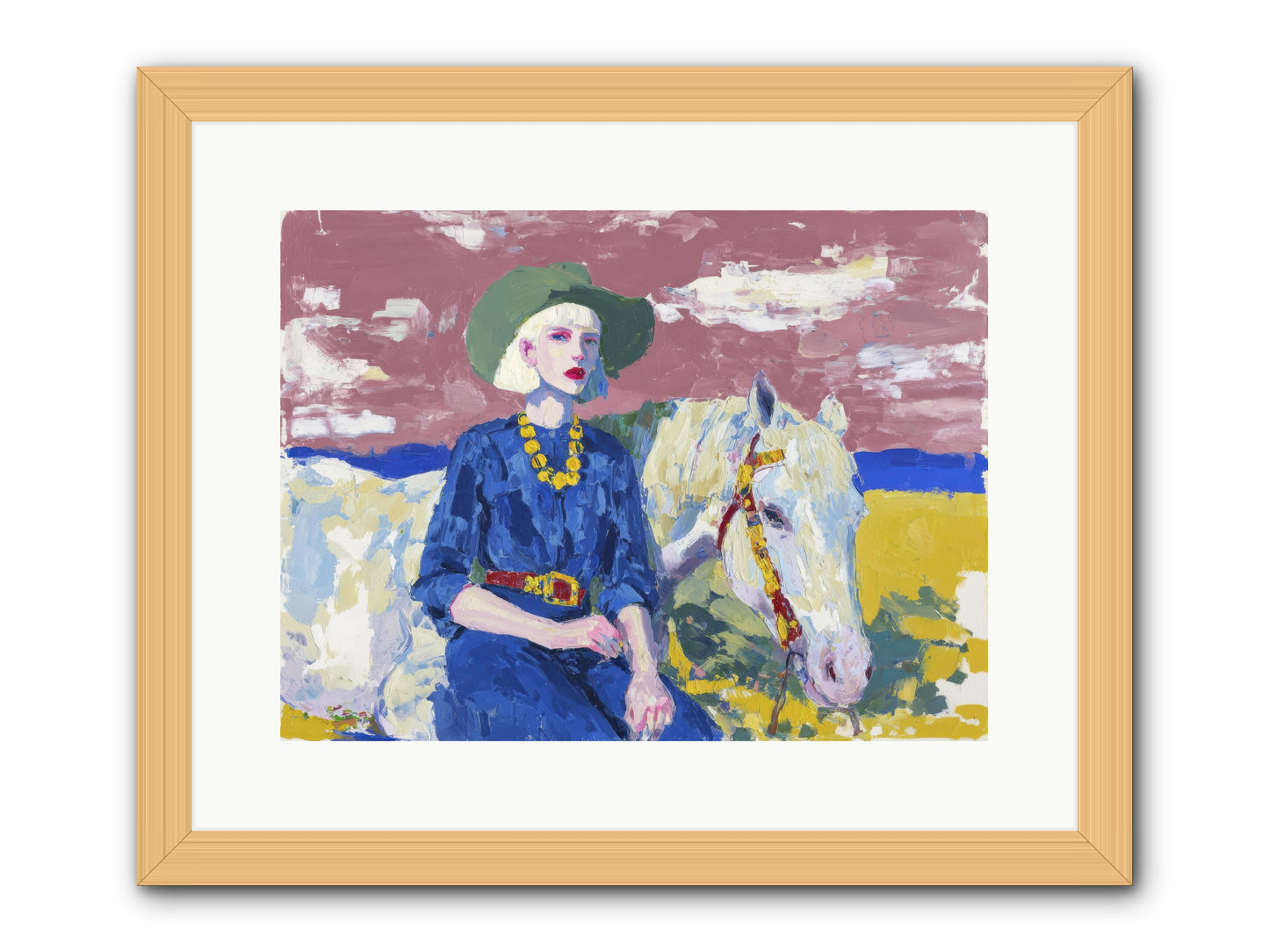 Heading West -- Framed Print - Natural 16x12