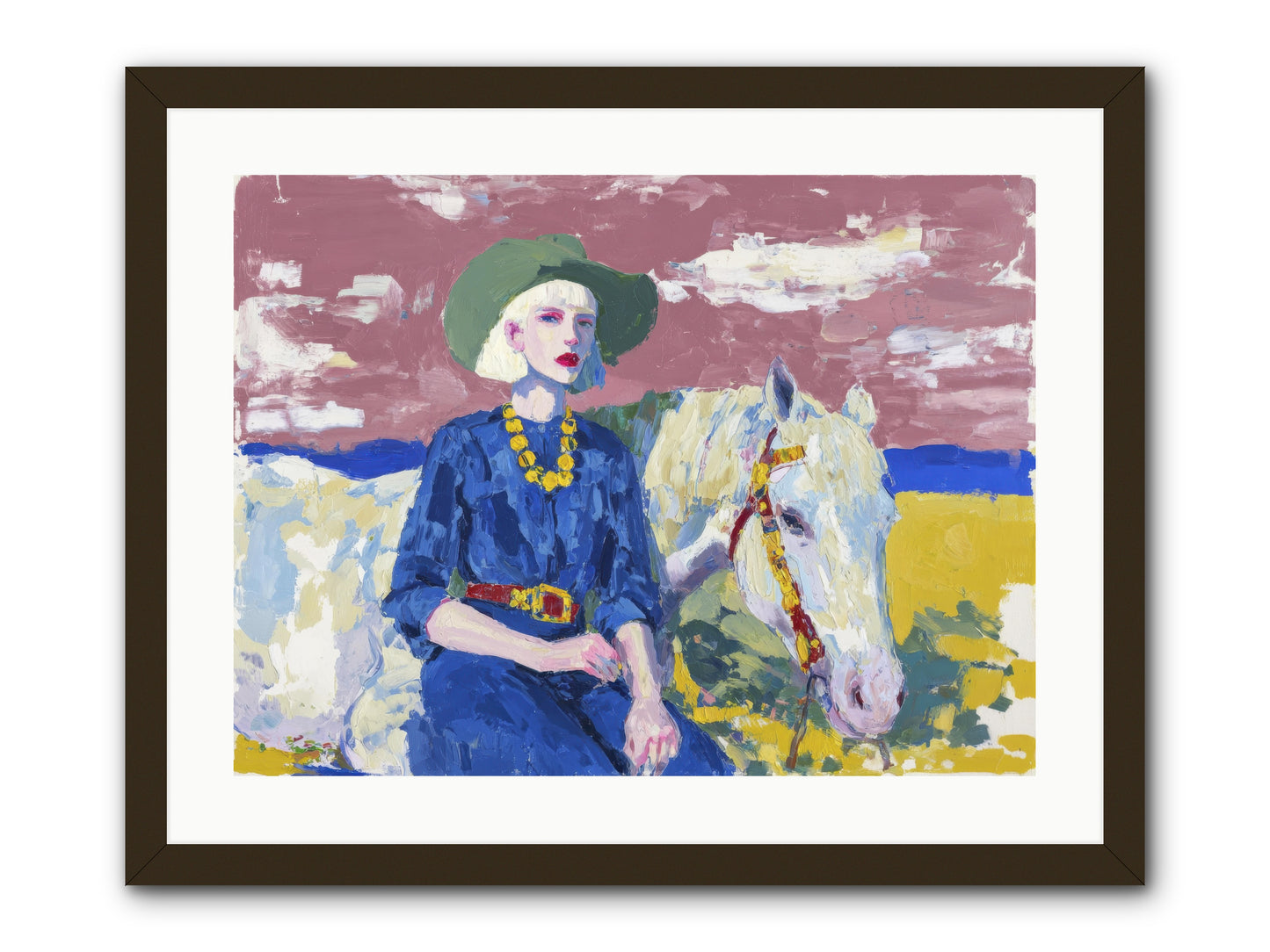 Heading West -- Framed Print - Black 24x18