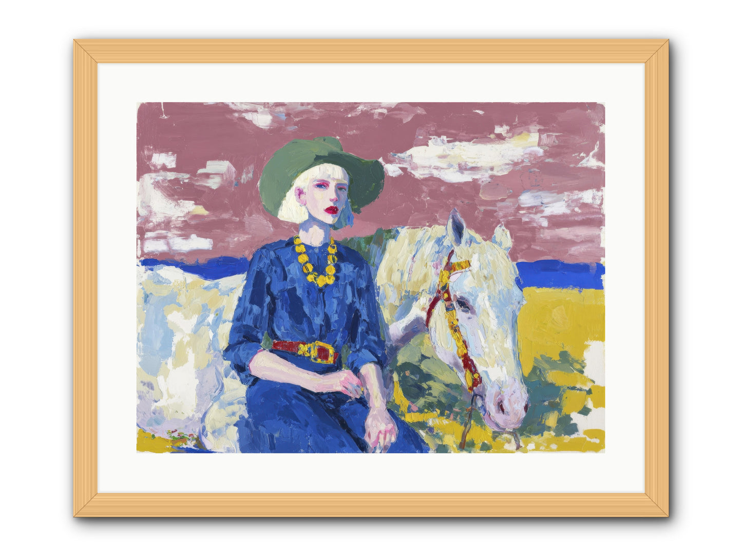 Heading West -- Framed Print - Natural 24x18