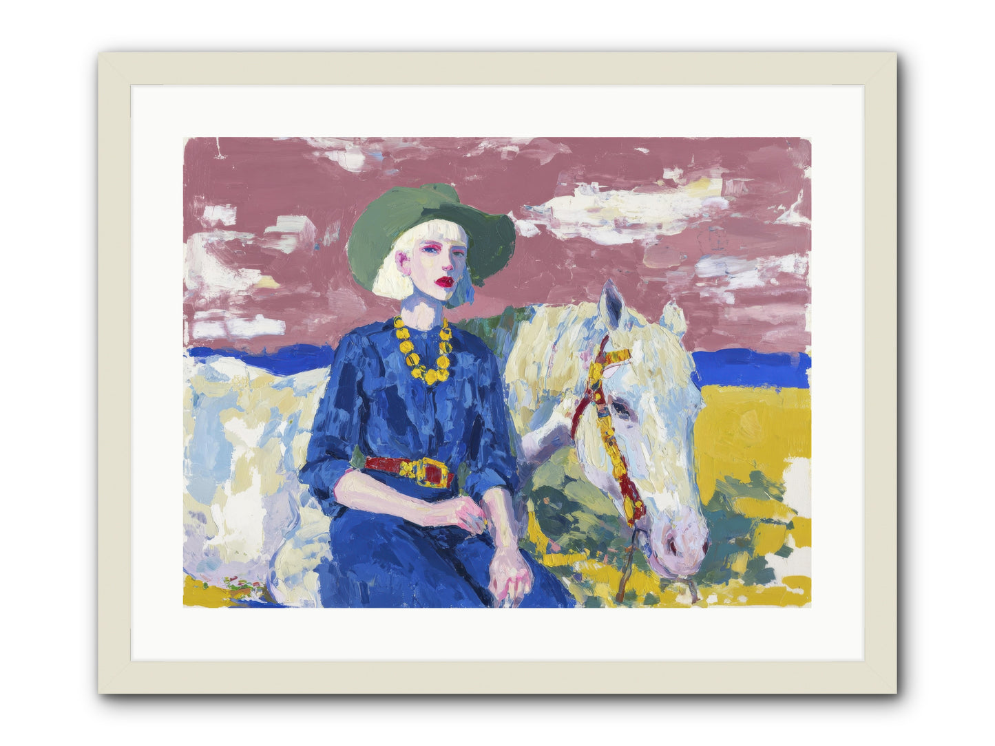 Heading West -- Framed Print - White 24x18