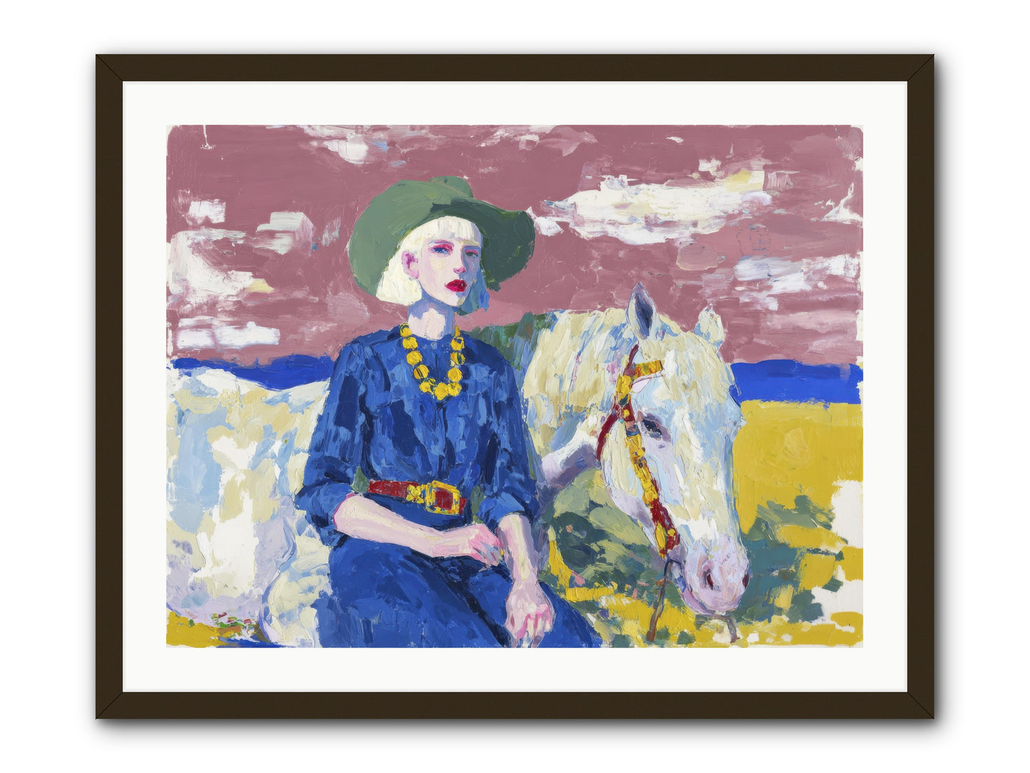 Heading West -- Framed Print - Black 32x24