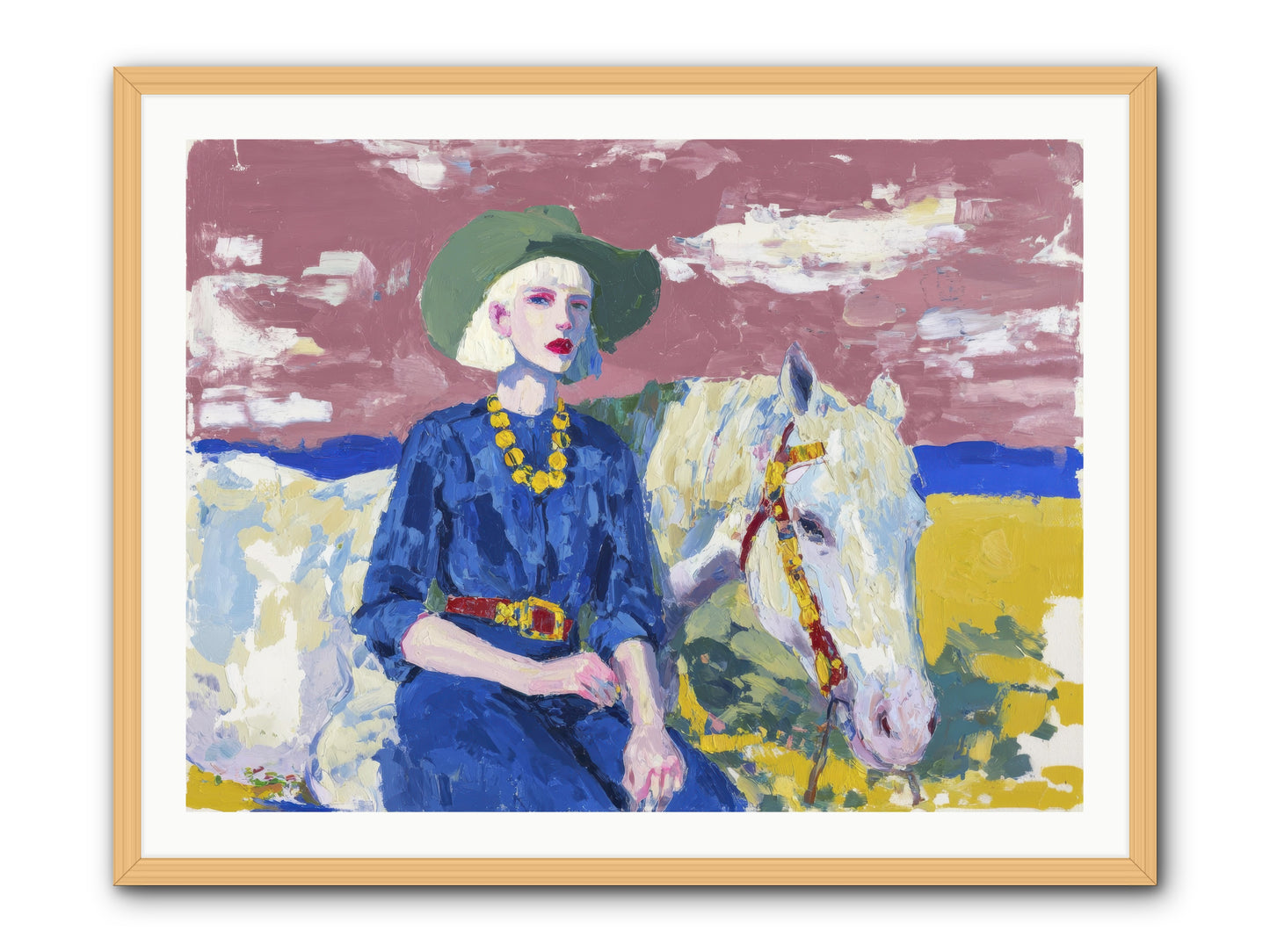 Heading West -- Framed Print - Natural 40x30