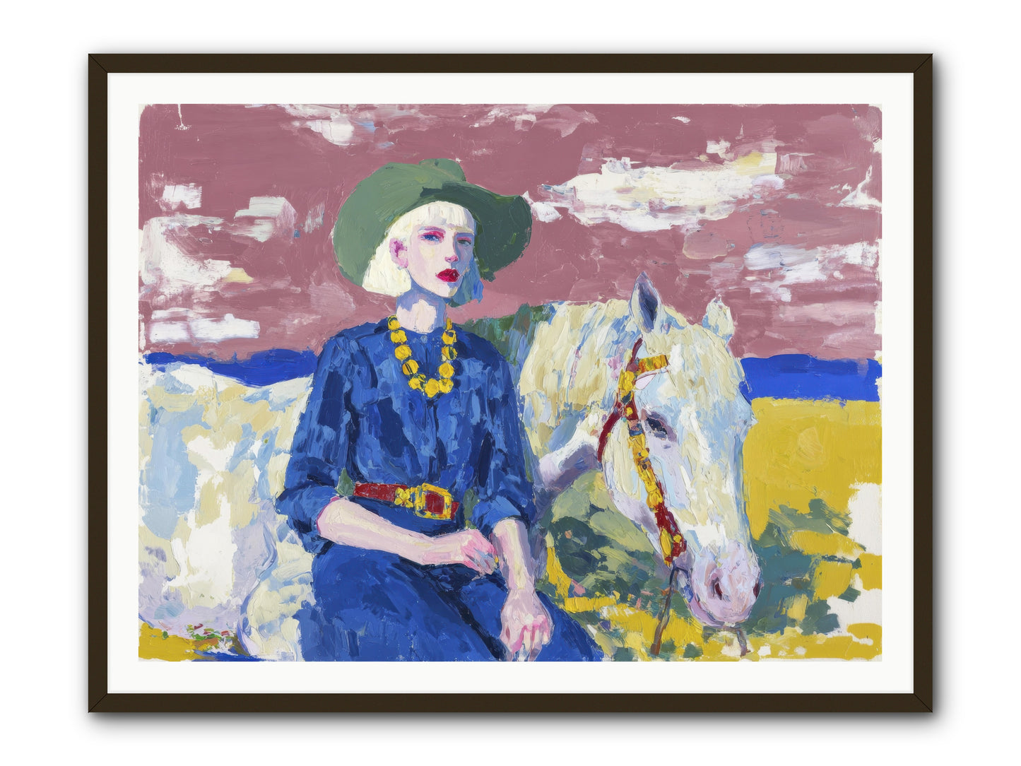 Heading West -- Framed Print - Black 48x36