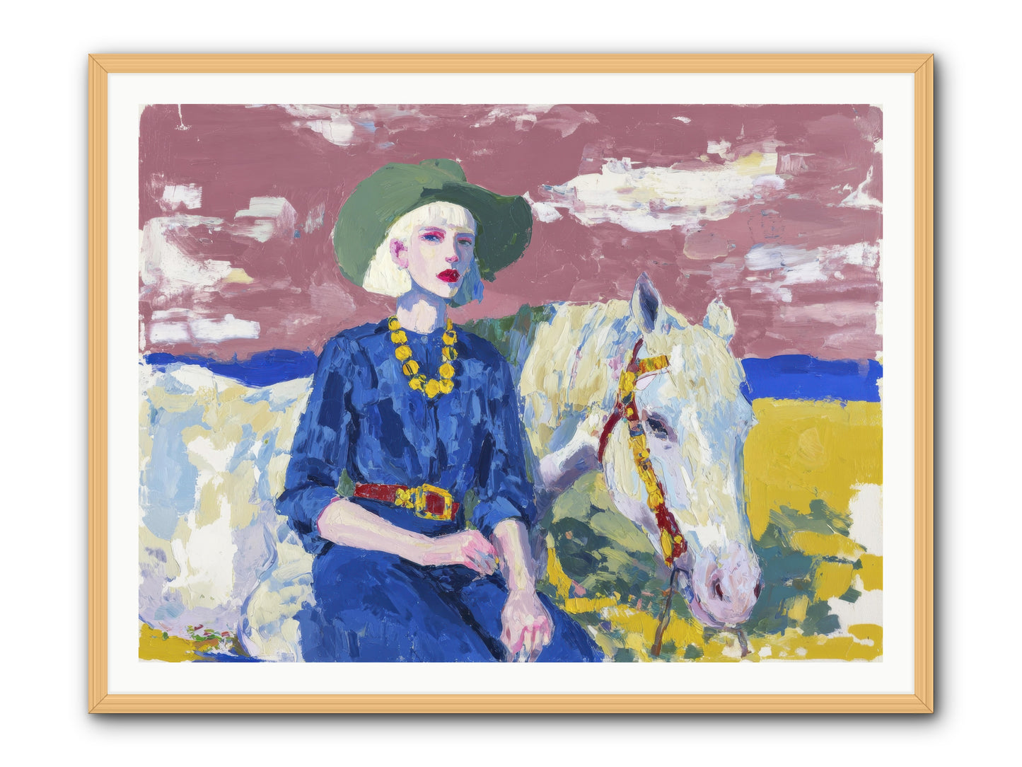 Heading West -- Framed Print - Natural 48x36