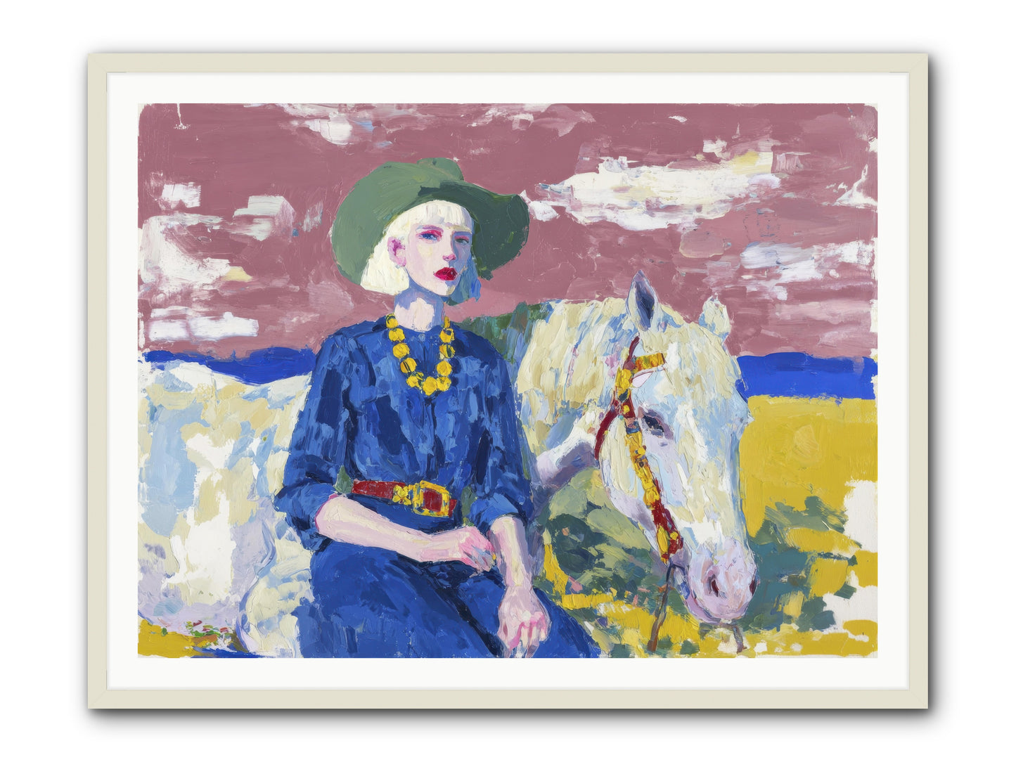 Heading West -- Framed Print - White 48x36