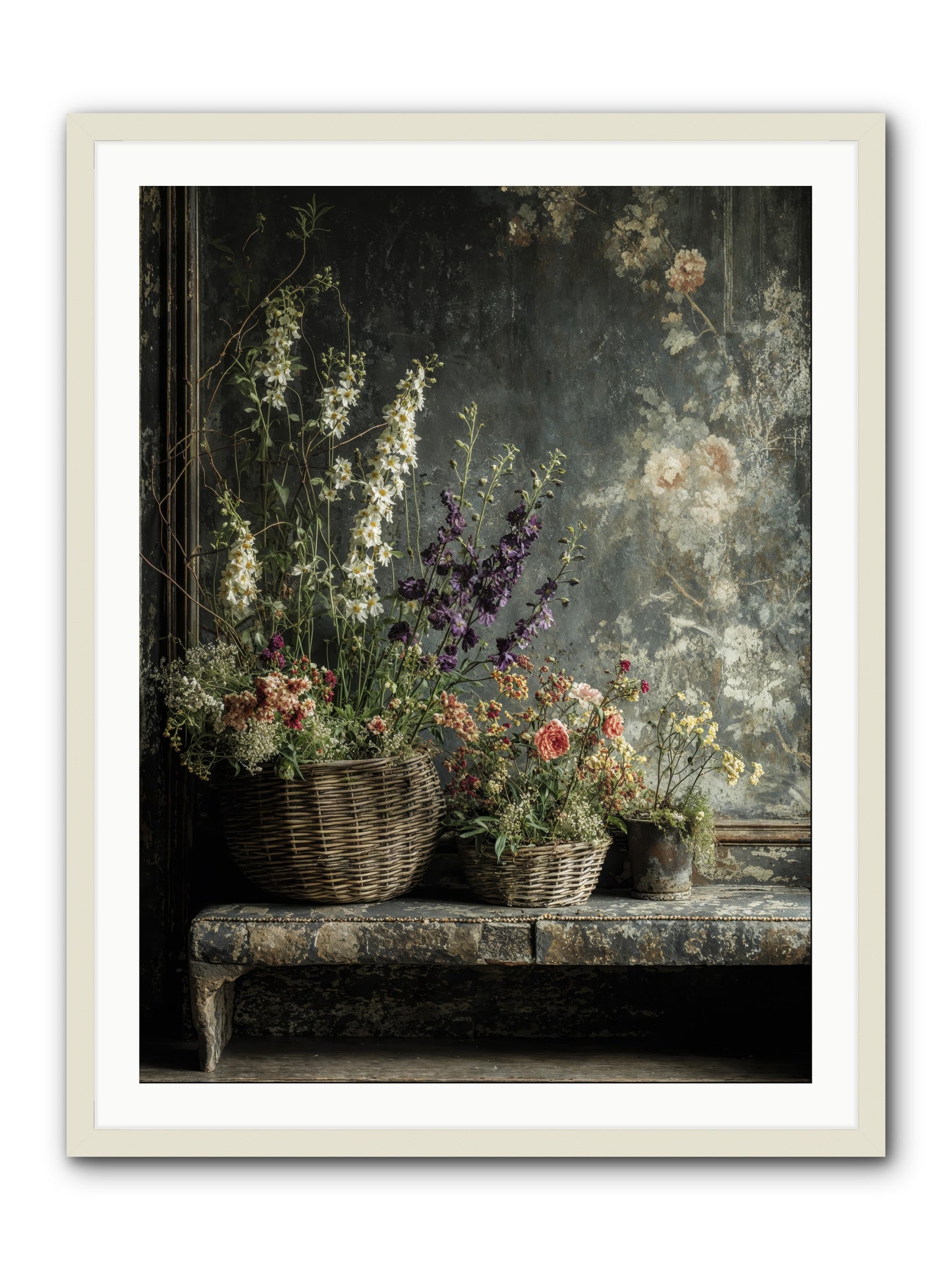 Heartcountry -- Framed Print - White 30x40