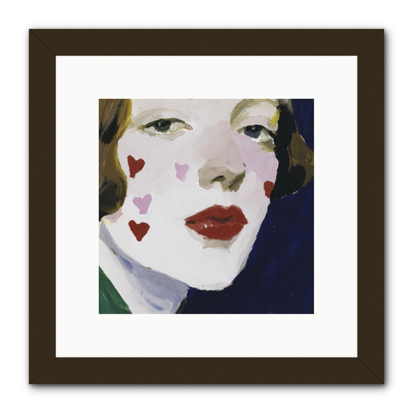 Heartglow -- Framed Print - Black 10x10
