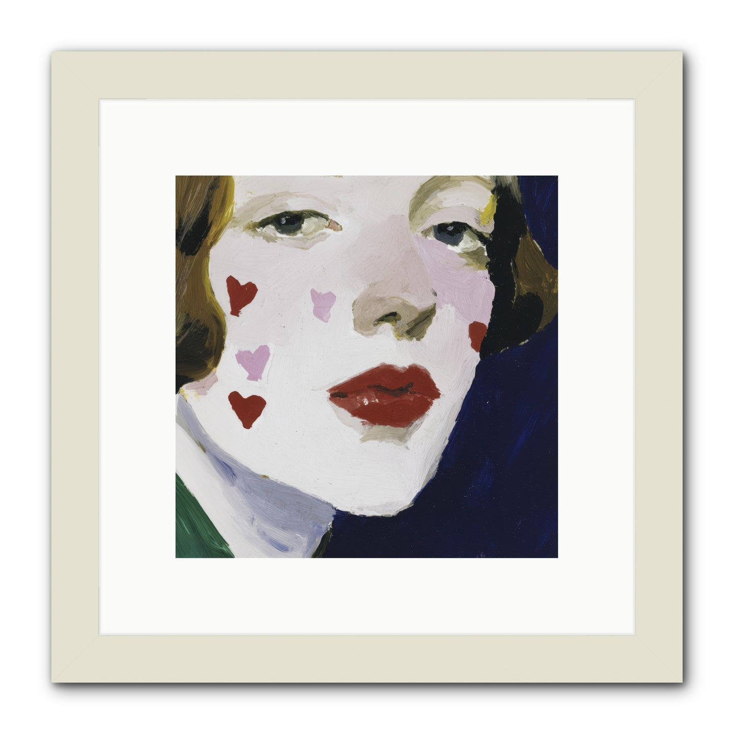 Heartglow -- Framed Print - White 10x10