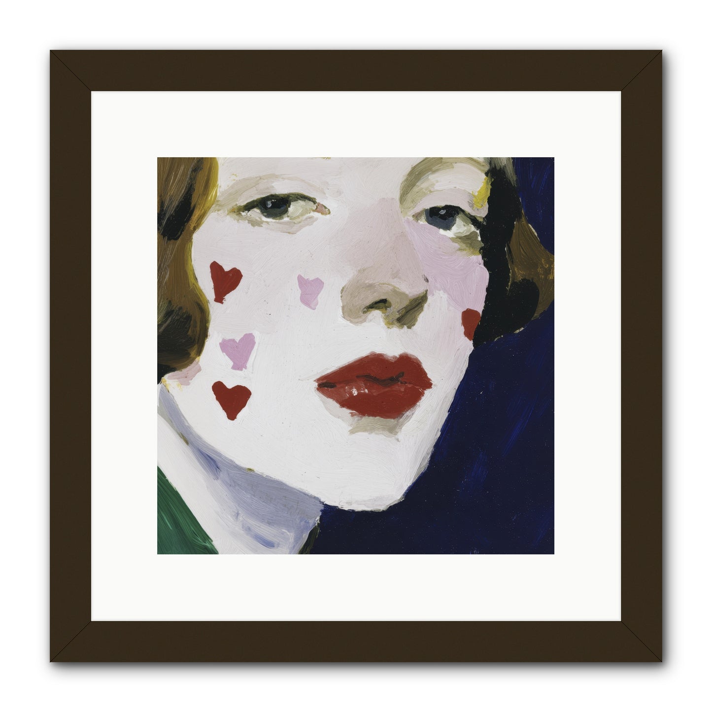 Heartglow -- Framed Print - Black 12x12