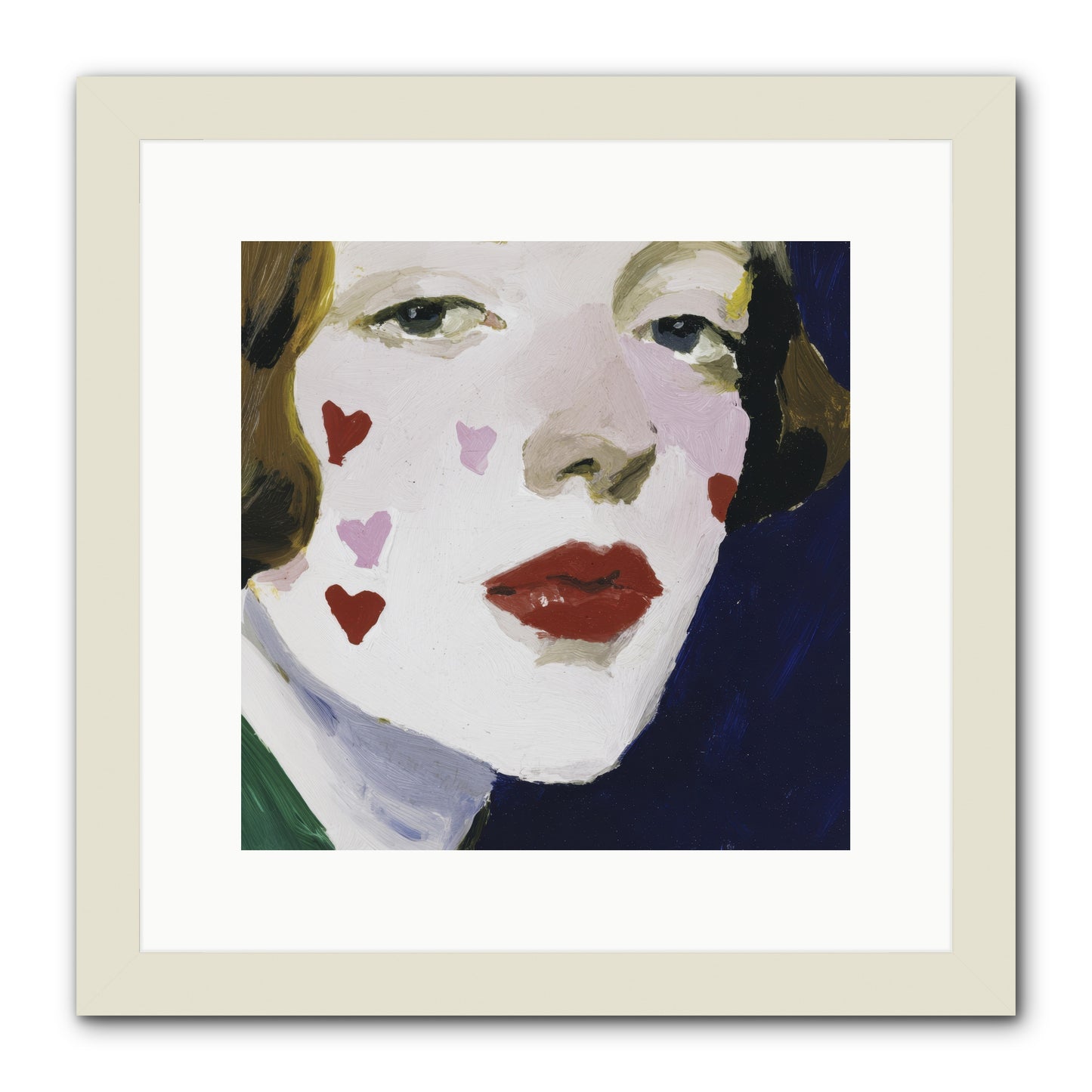 Heartglow -- Framed Print - White 12x12