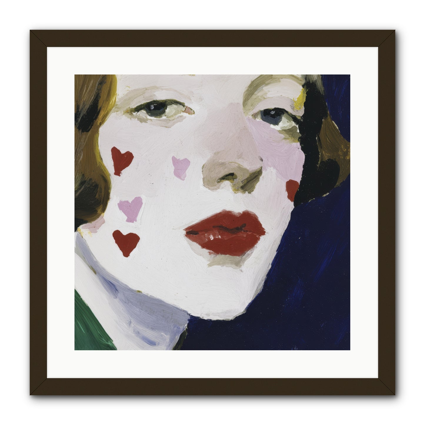 Heartglow -- Framed Print - Black 20x20