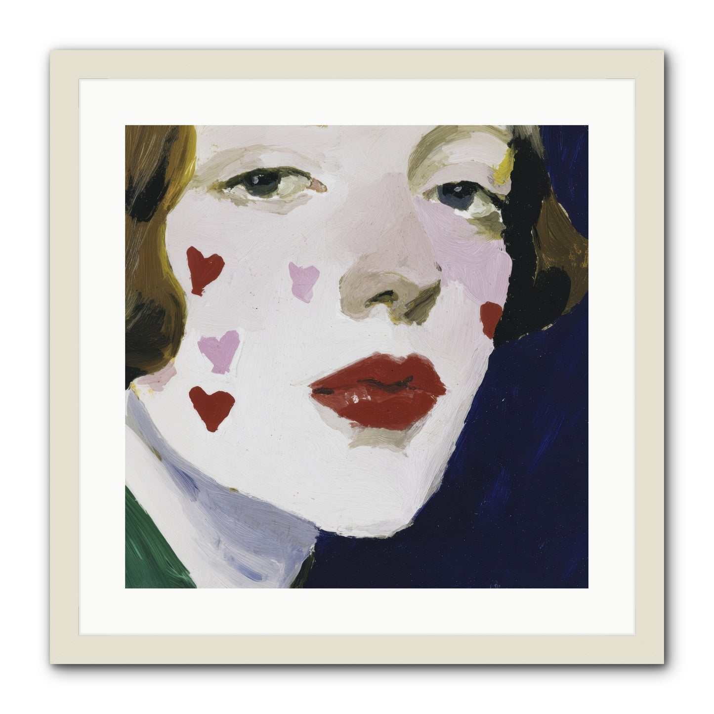 Heartglow -- Framed Print - White 20x20