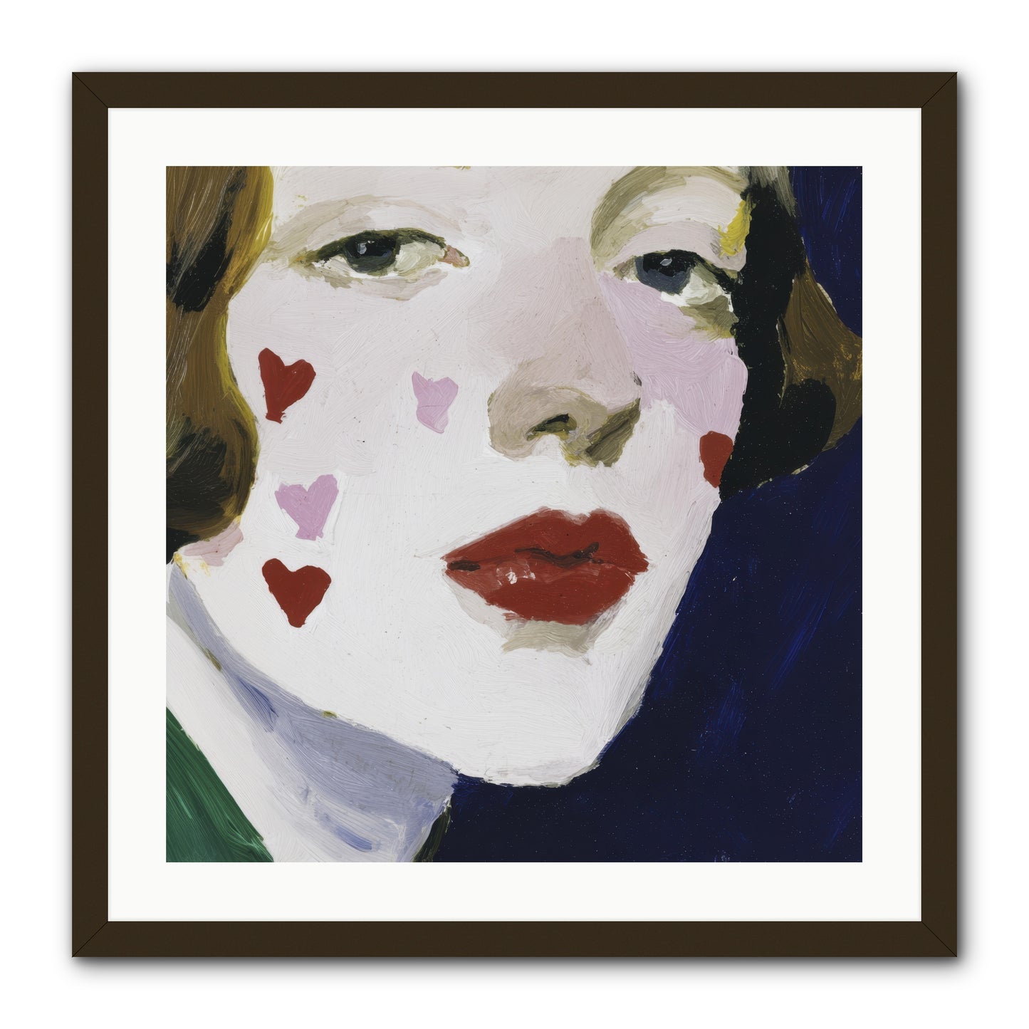 Heartglow -- Framed Print - Black 24x24