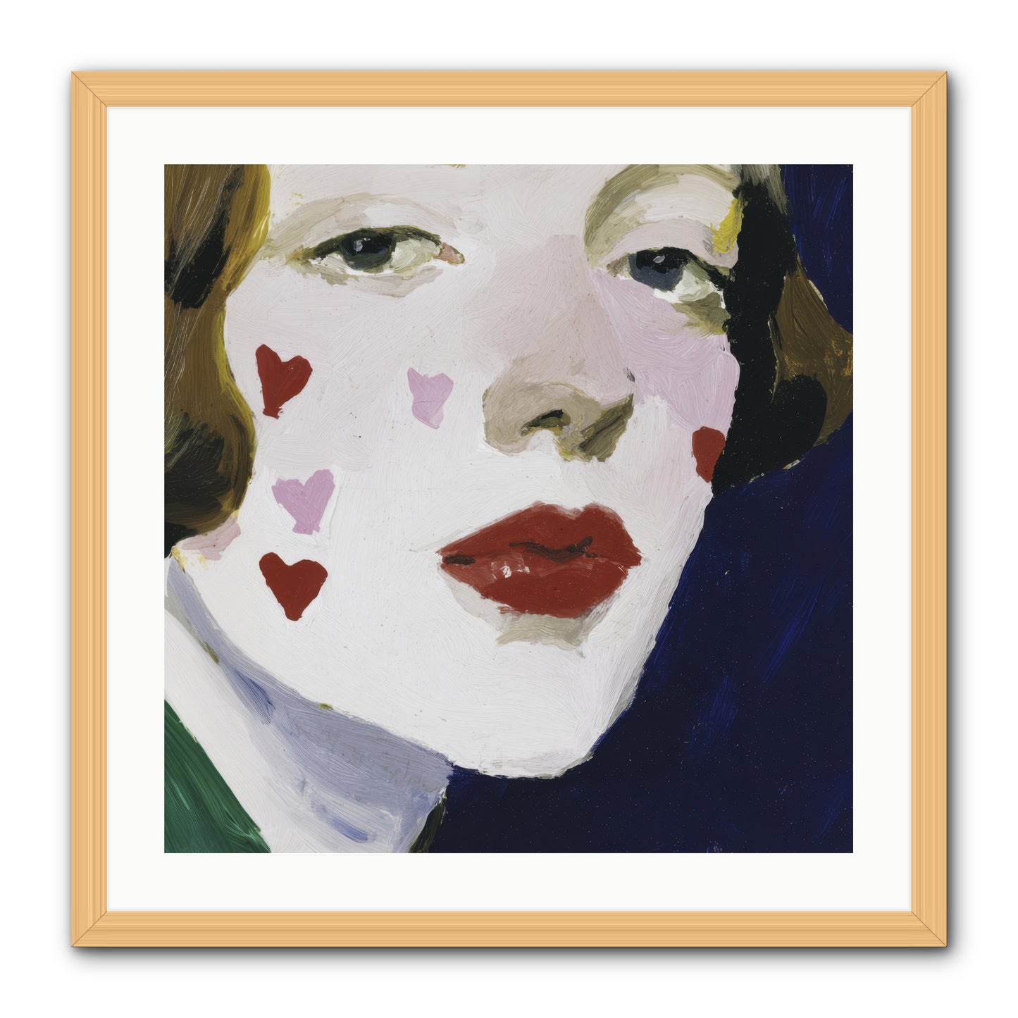 Heartglow -- Framed Print - Natural 24x24