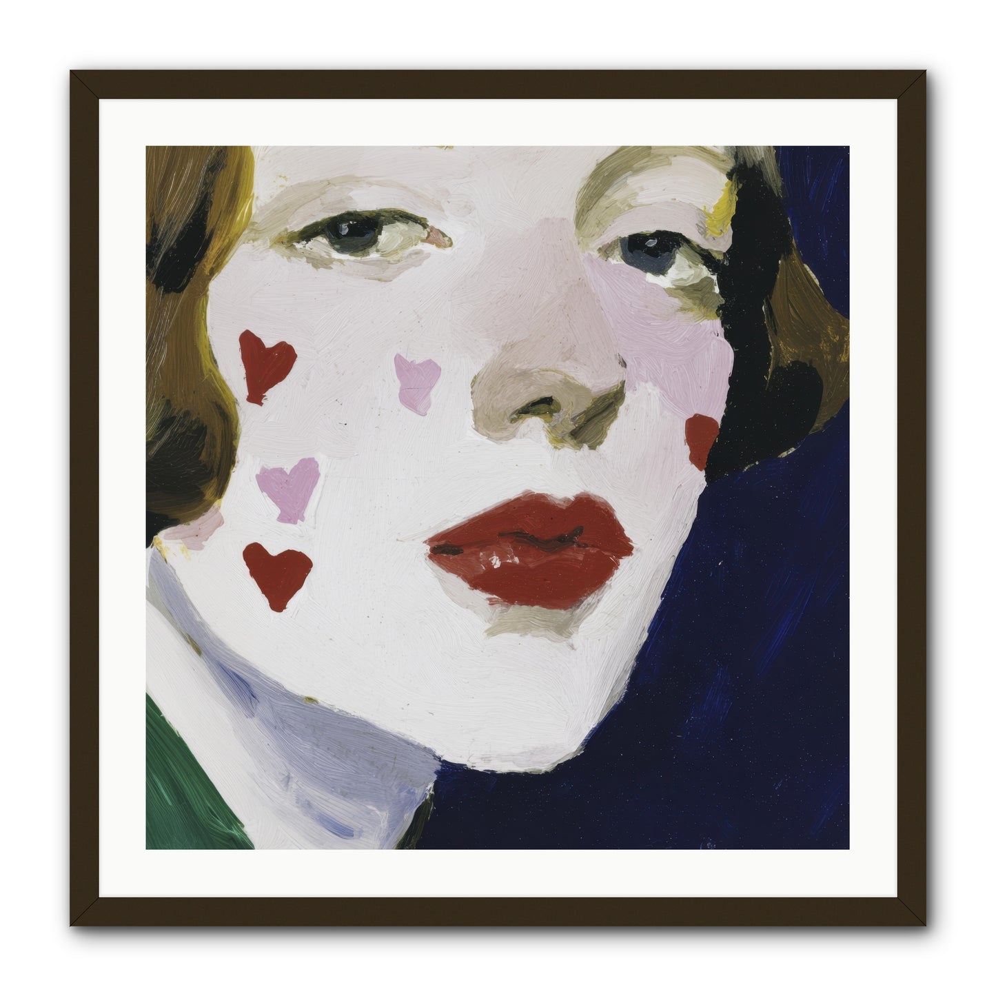 Heartglow -- Framed Print - Black 30x30
