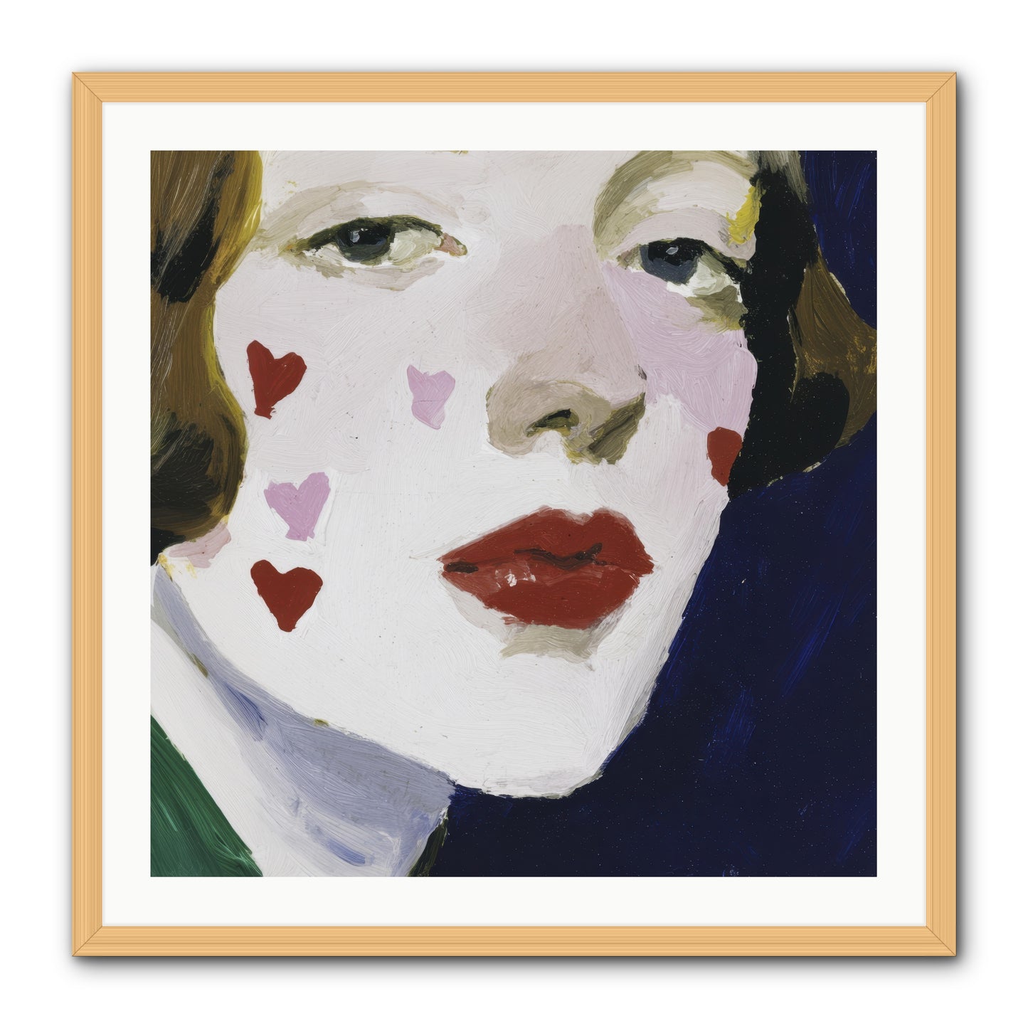 Heartglow -- Framed Print - Natural 30x30