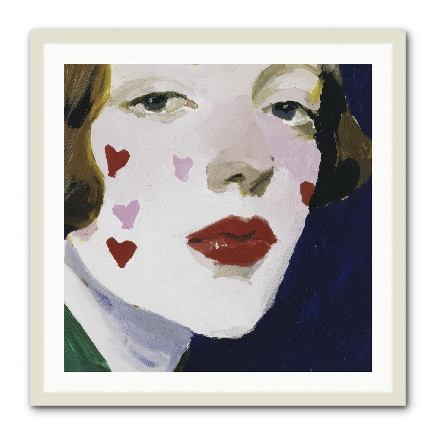 Heartglow -- Framed Print - White 30x30