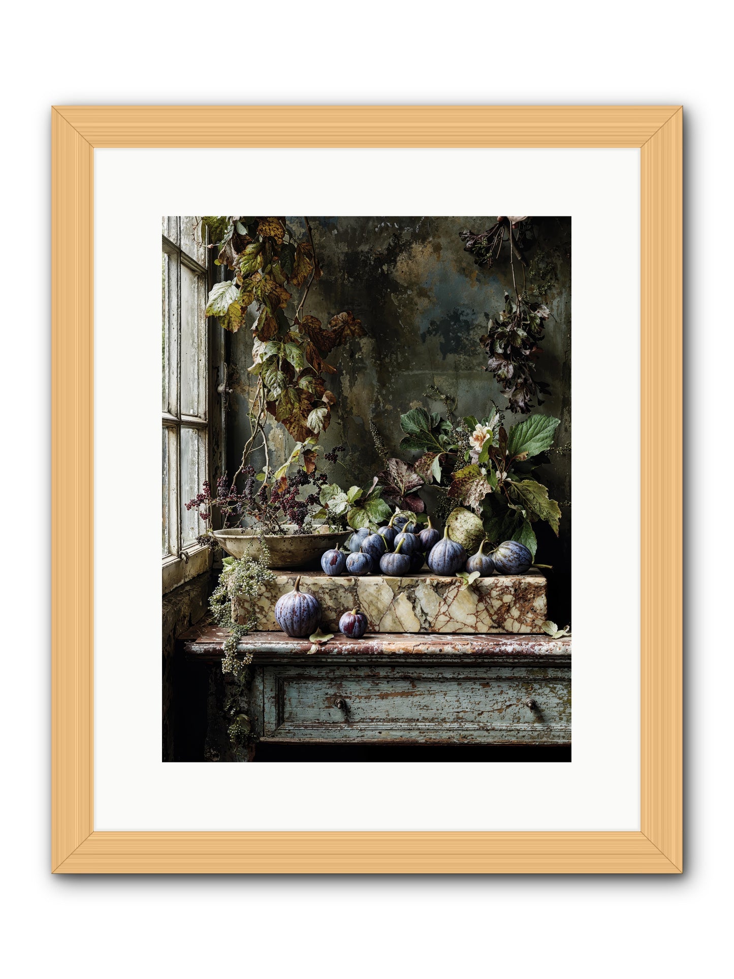 Hearthgrown -- Framed Print - Natural 12x16