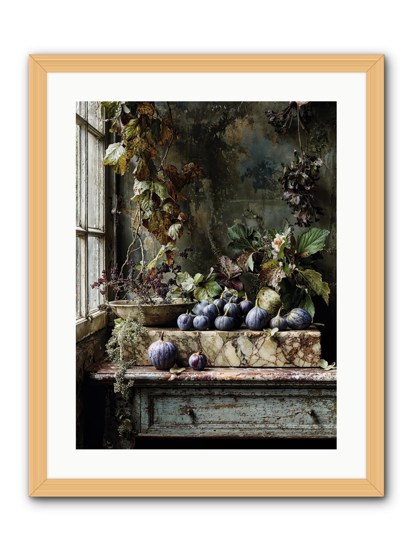 Hearthgrown -- Framed Print - Natural 18x24