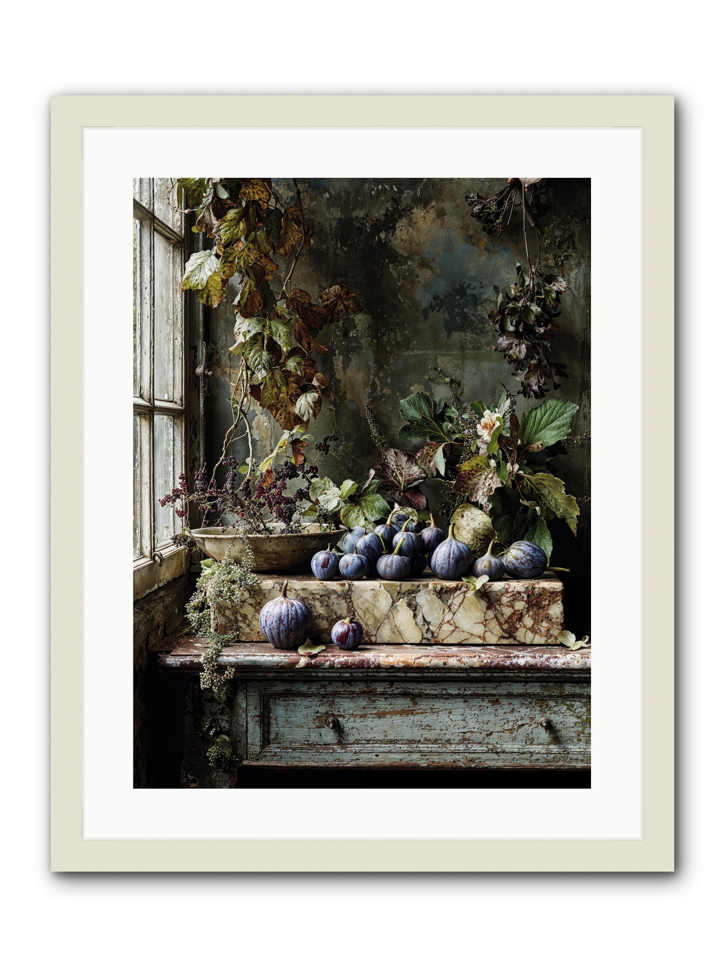 Hearthgrown -- Framed Print - White 18x24