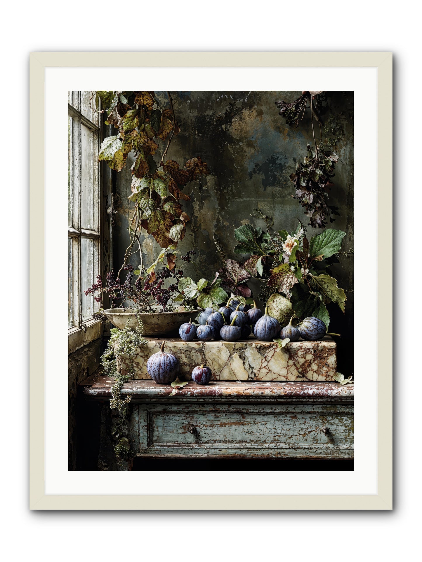 Hearthgrown -- Framed Print - White 24x32