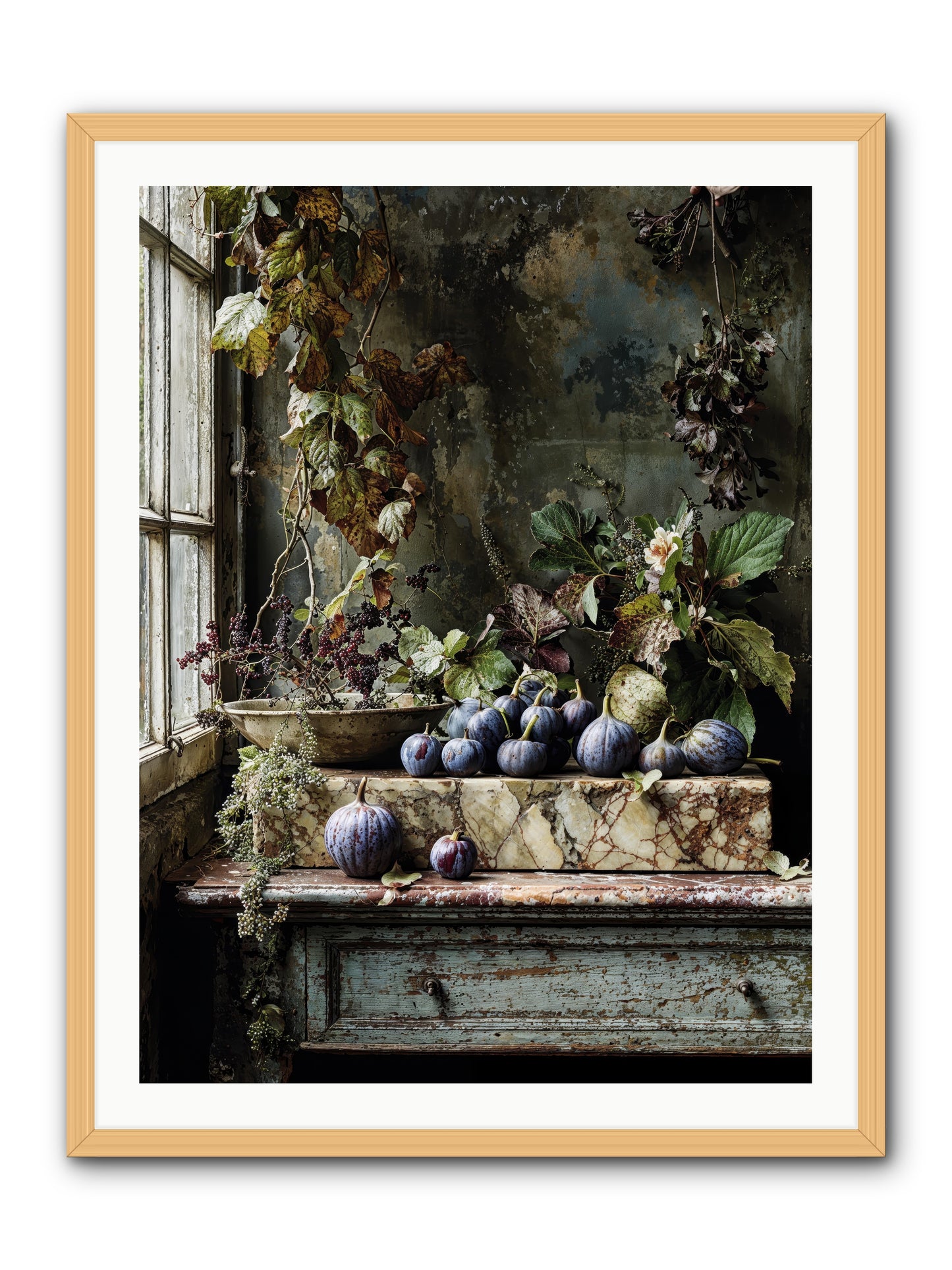 Hearthgrown -- Framed Print - Natural 30x40
