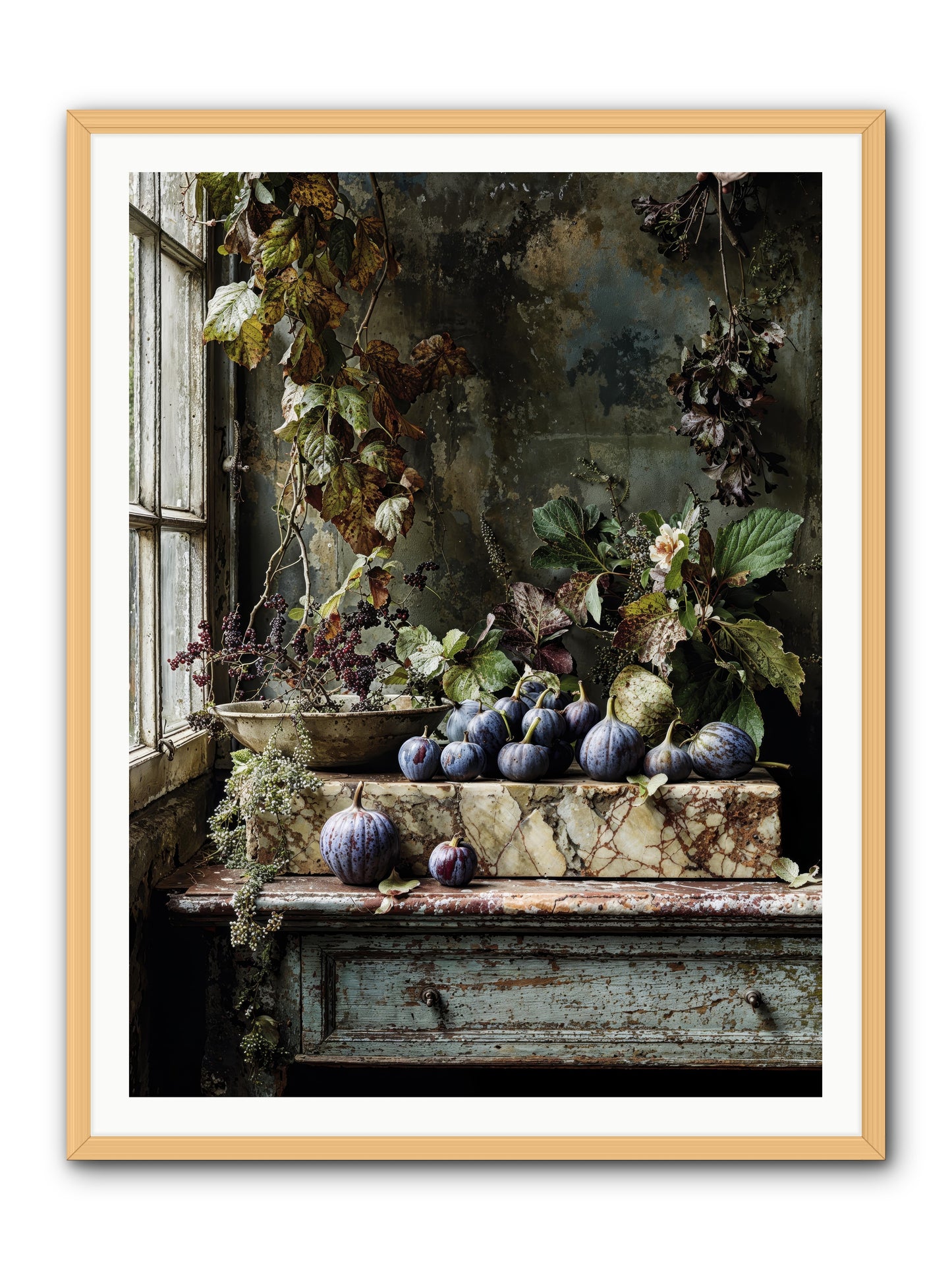 Hearthgrown -- Framed Print - Natural 36x48