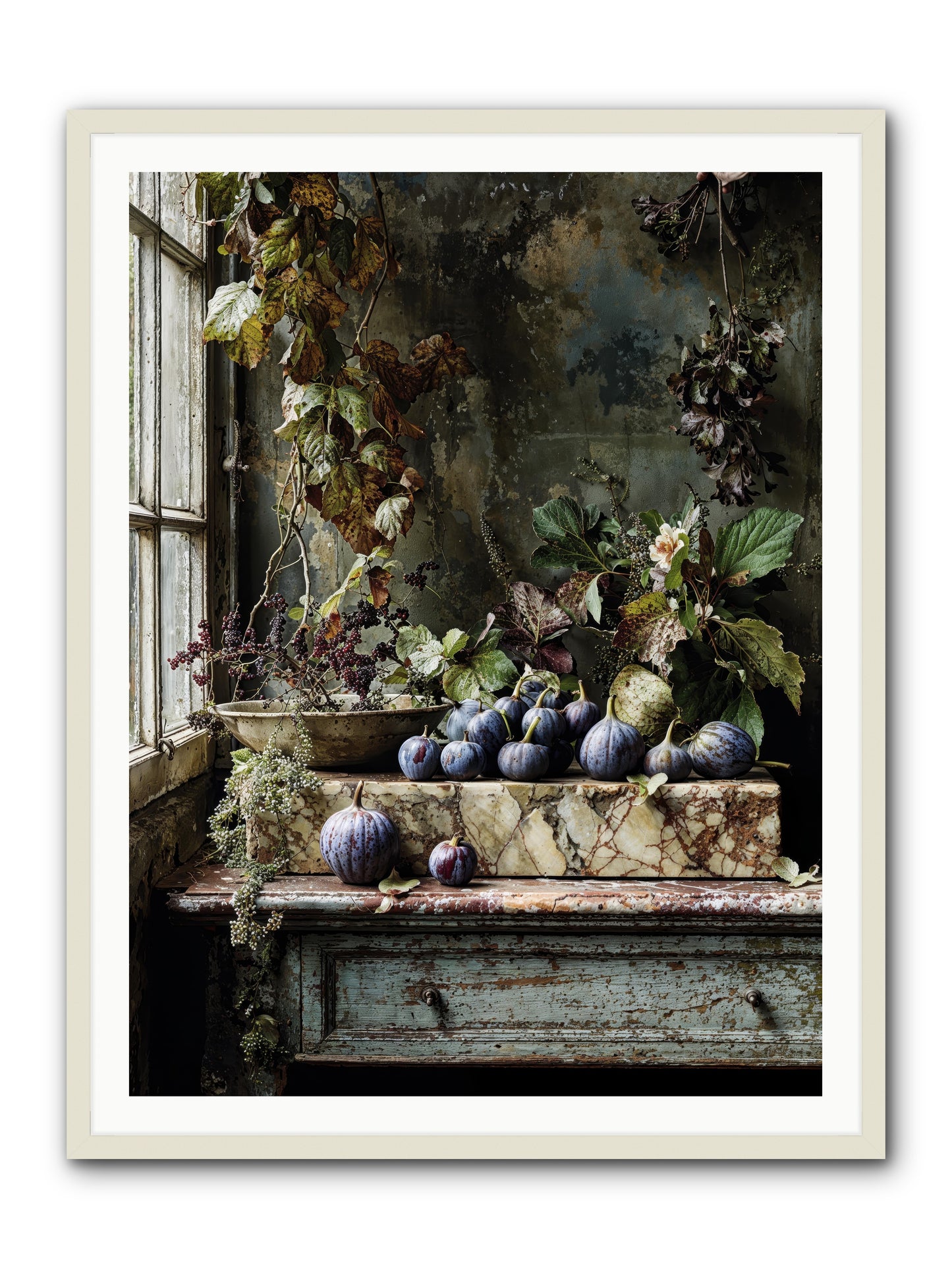 Hearthgrown -- Framed Print - White 36x48