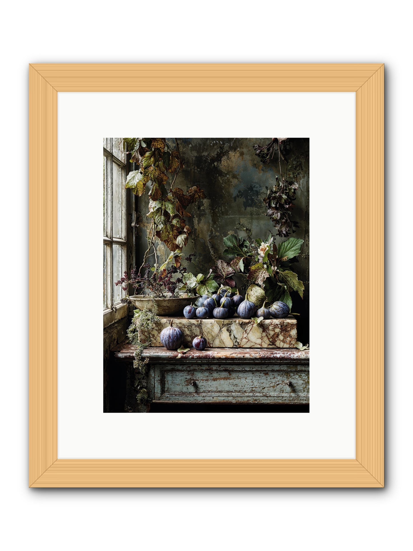 Hearthgrown -- Framed Print - Natural 9x12