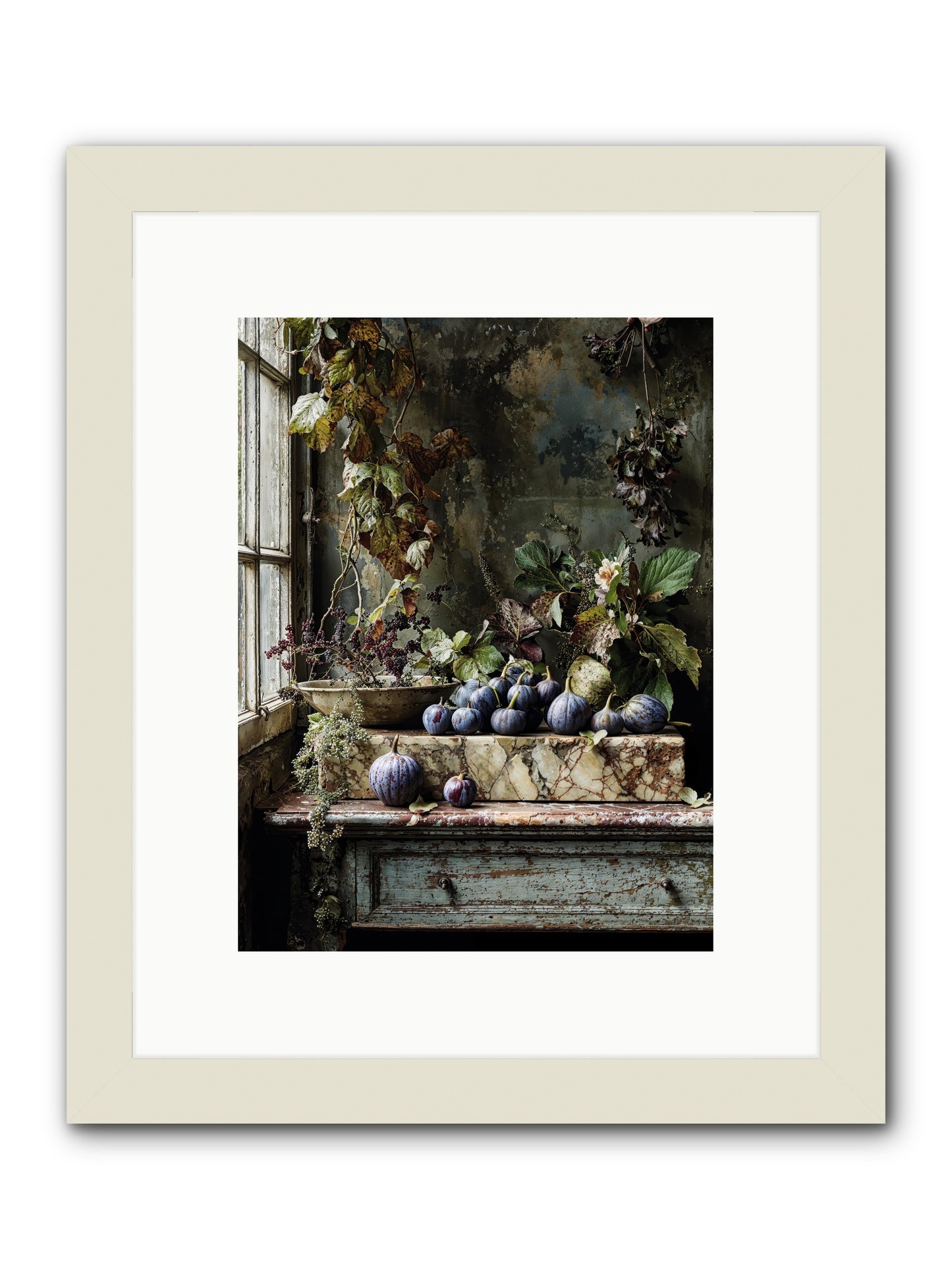 Hearthgrown -- Framed Print - White 9x12