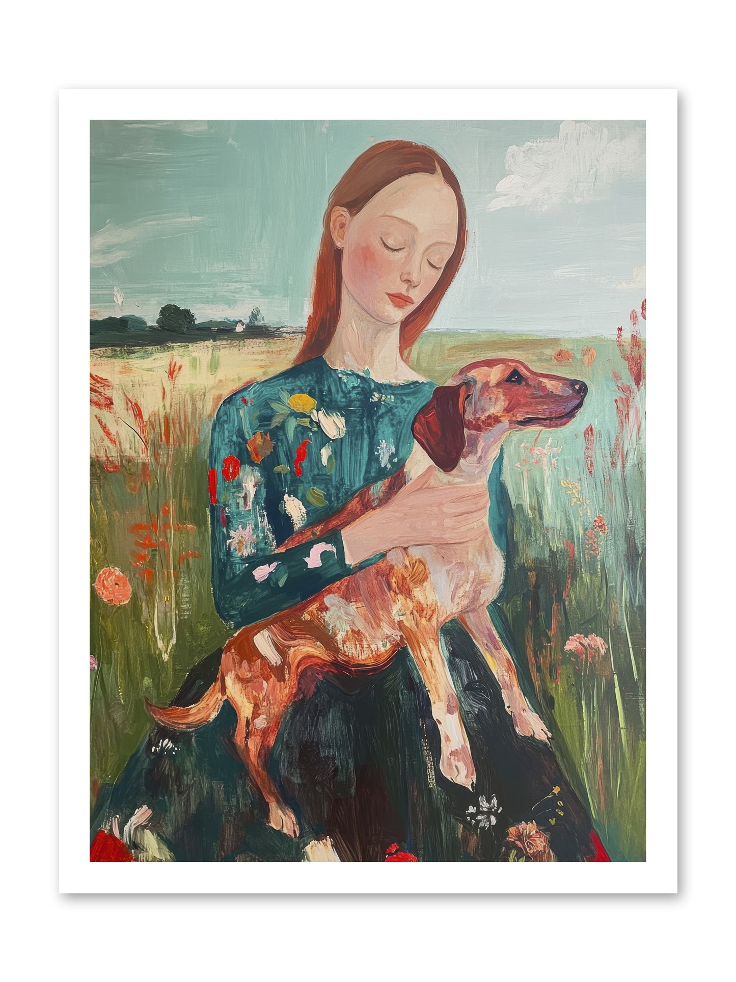 Heart's Dearest Friend -- Loose Canvas Print 18x24