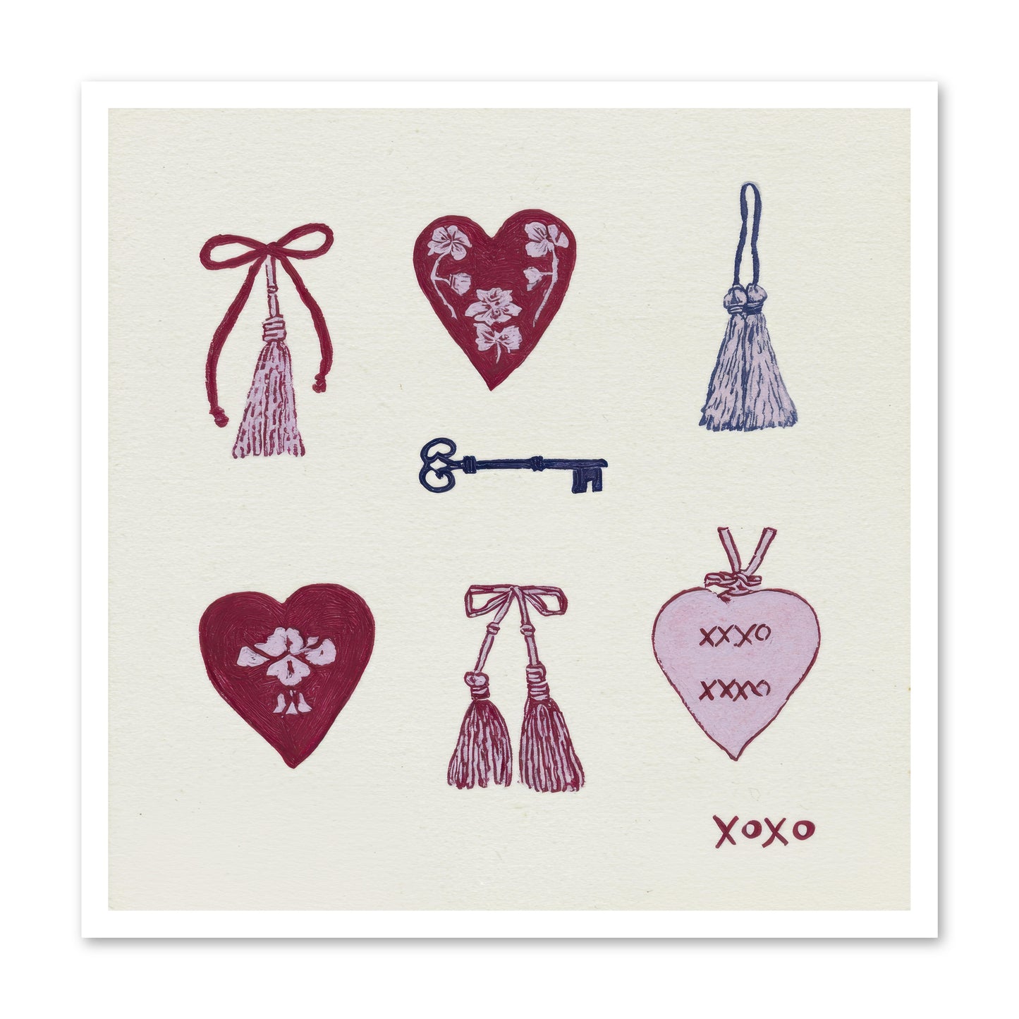Hearts Find Their Home -- Loose Canvas Print 30x30