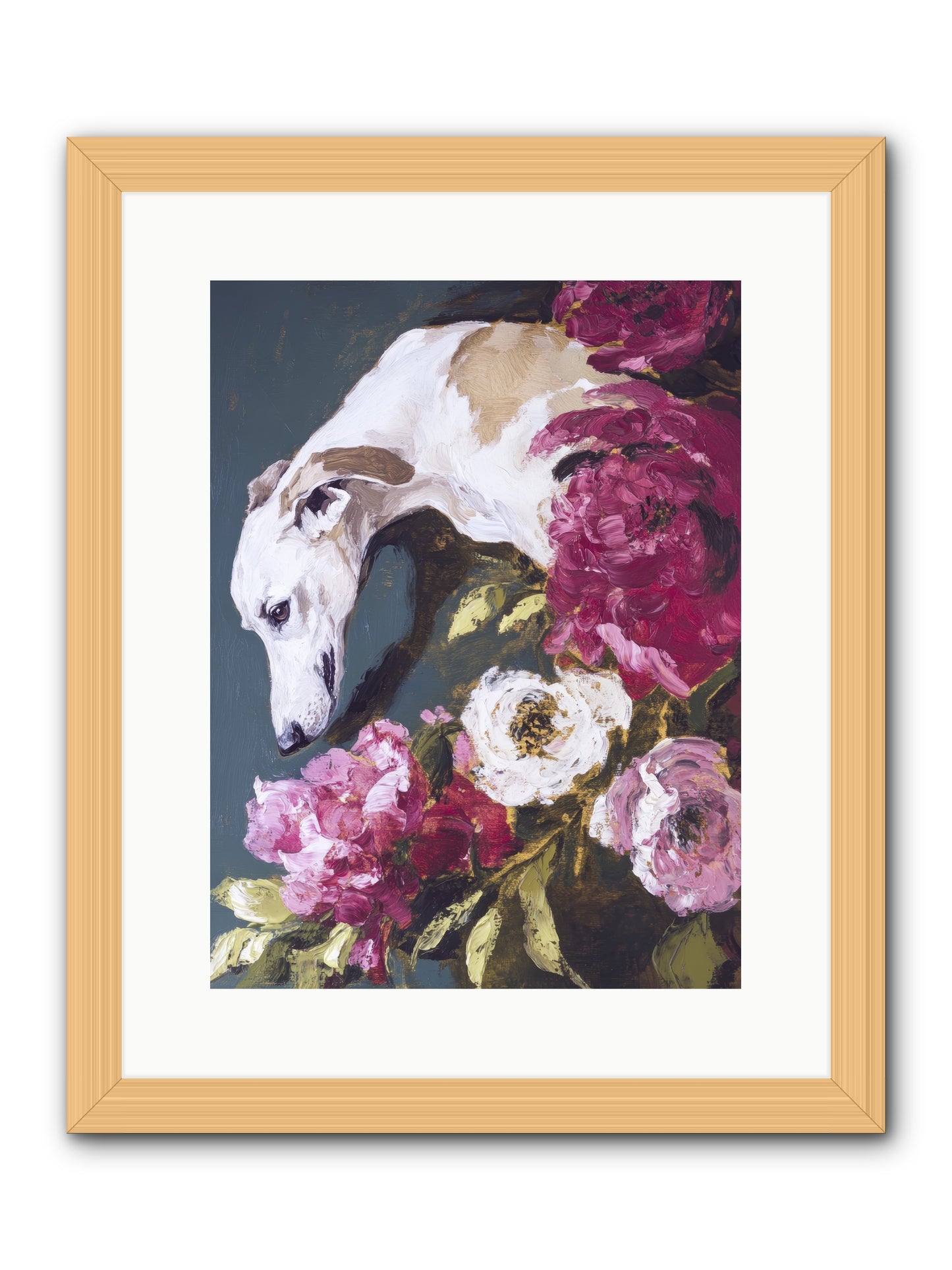 Heart's Gentle Keeper -- Framed Print - Natural 12x16