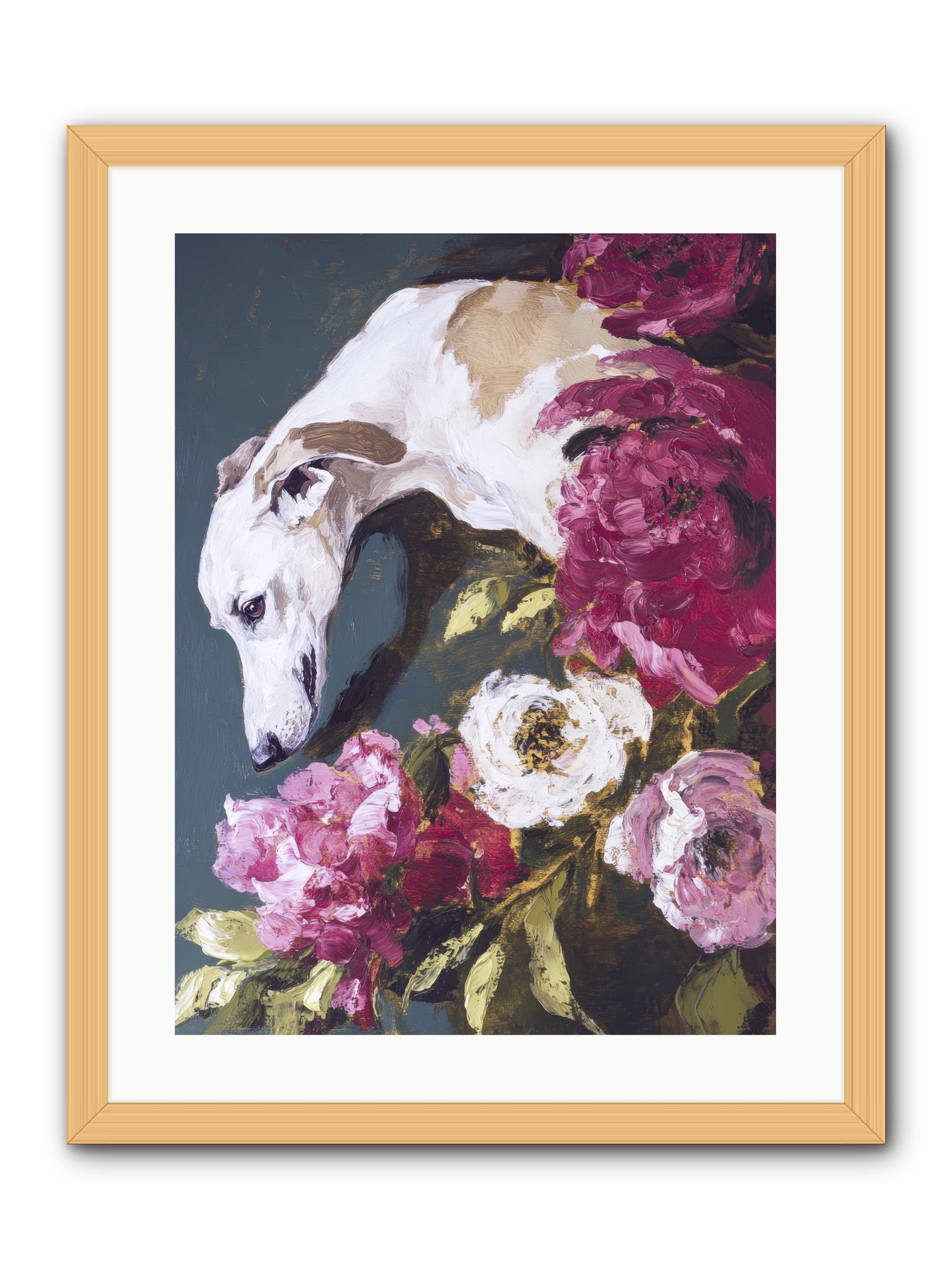 Heart's Gentle Keeper -- Framed Print - Natural 18x24
