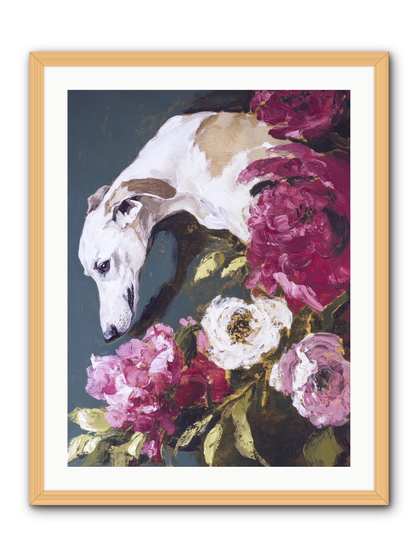 Heart's Gentle Keeper -- Framed Print - Natural 24x32