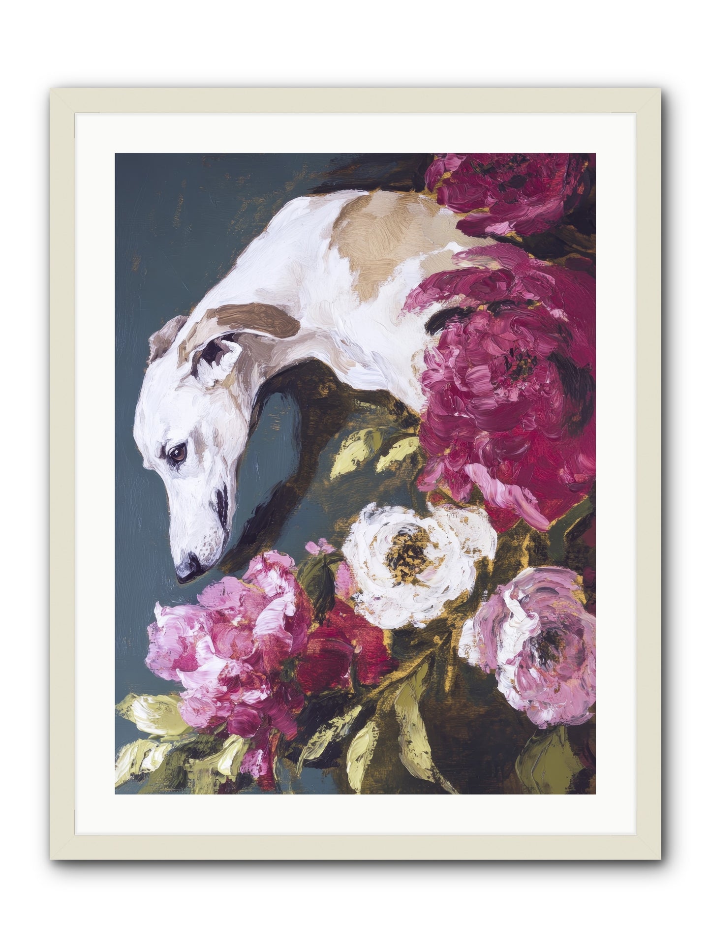 Heart's Gentle Keeper -- Framed Print - White 24x32