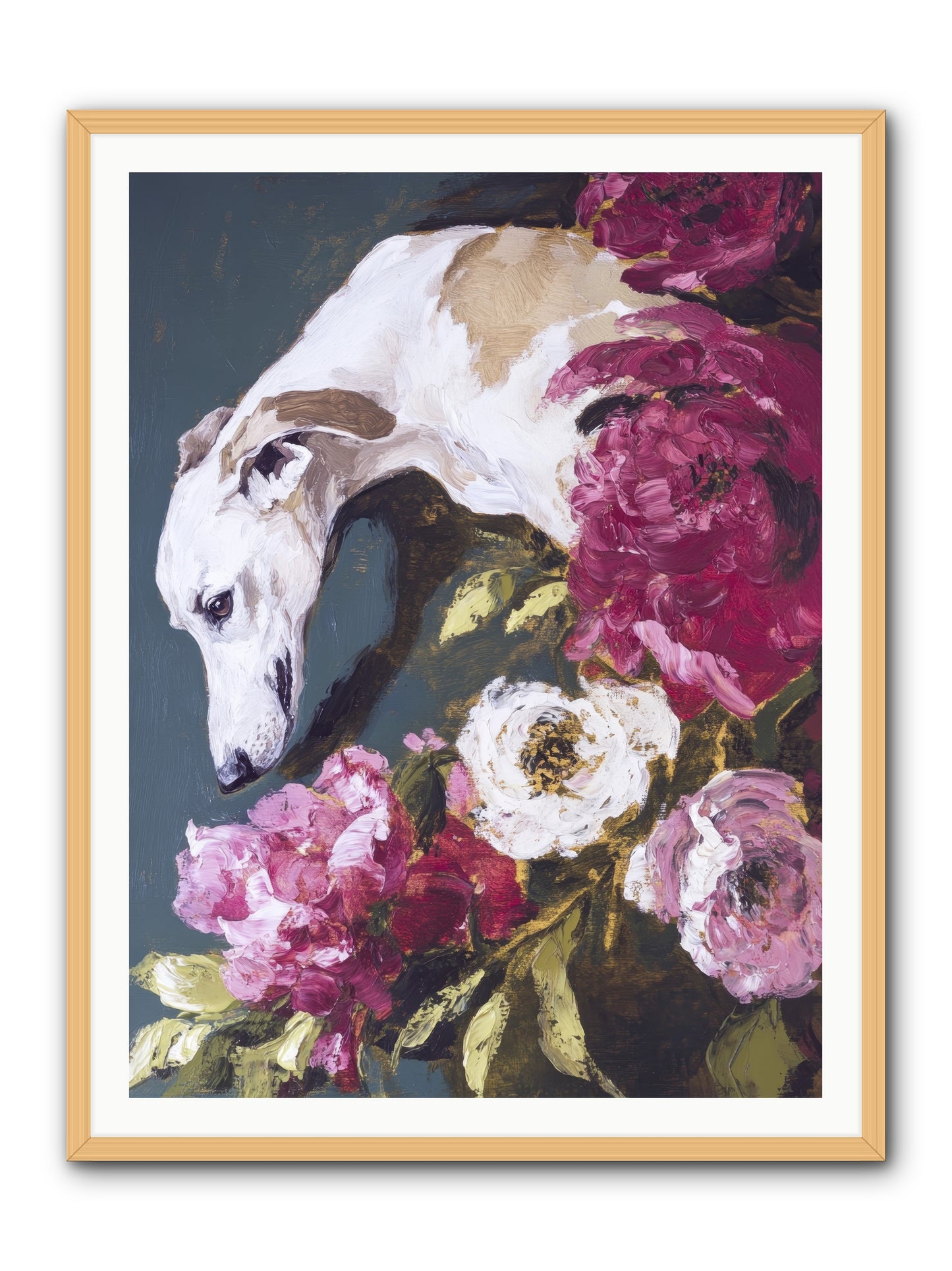 Heart's Gentle Keeper -- Framed Print - Natural 36x48