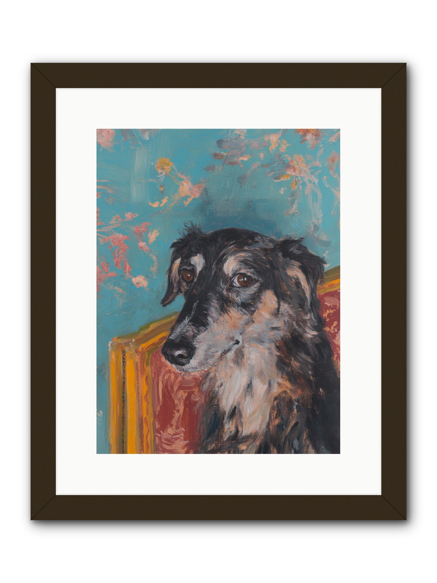 Heart's Protector -- Framed Print - Black 12x16