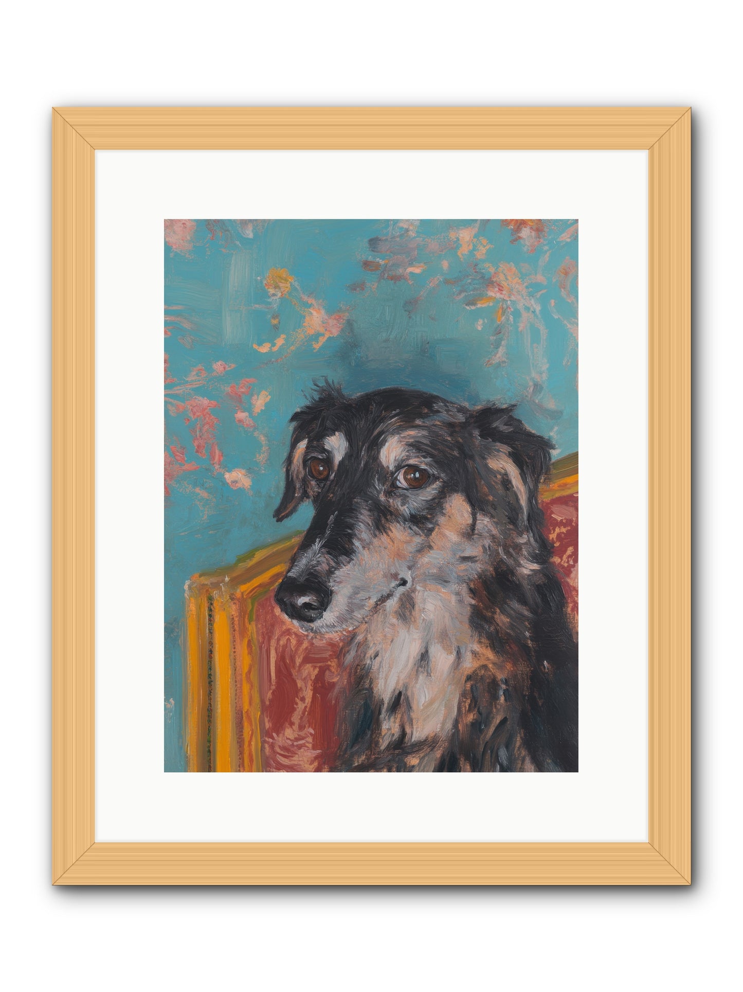 Heart's Protector -- Framed Print - Natural 12x16