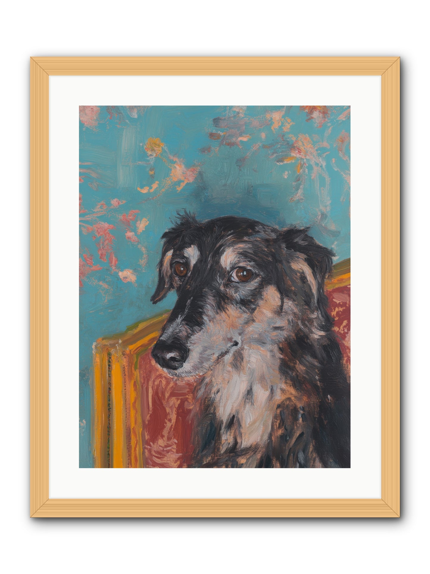 Heart's Protector -- Framed Print - Natural 18x24