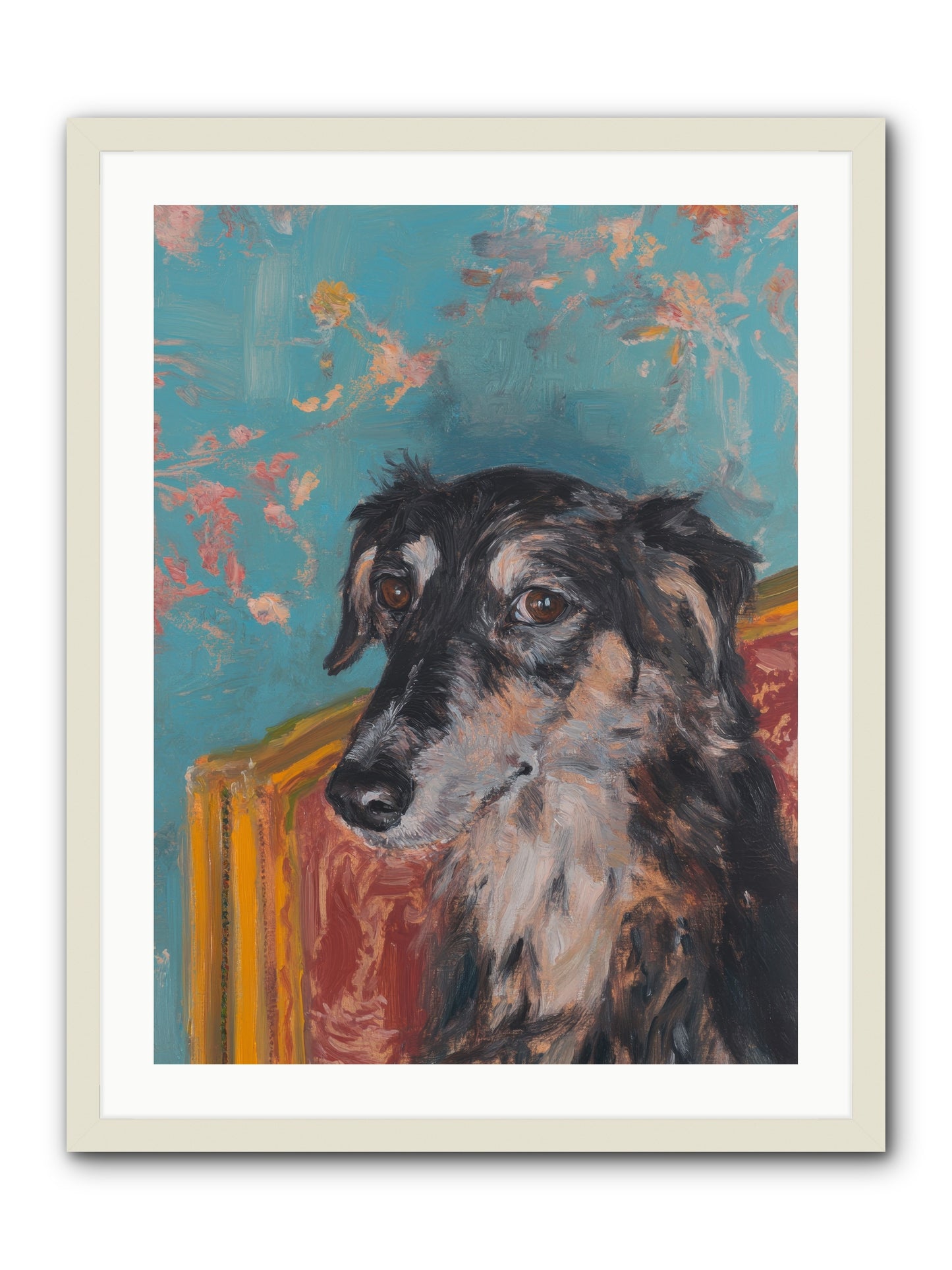 Heart's Protector -- Framed Print - White 24x32