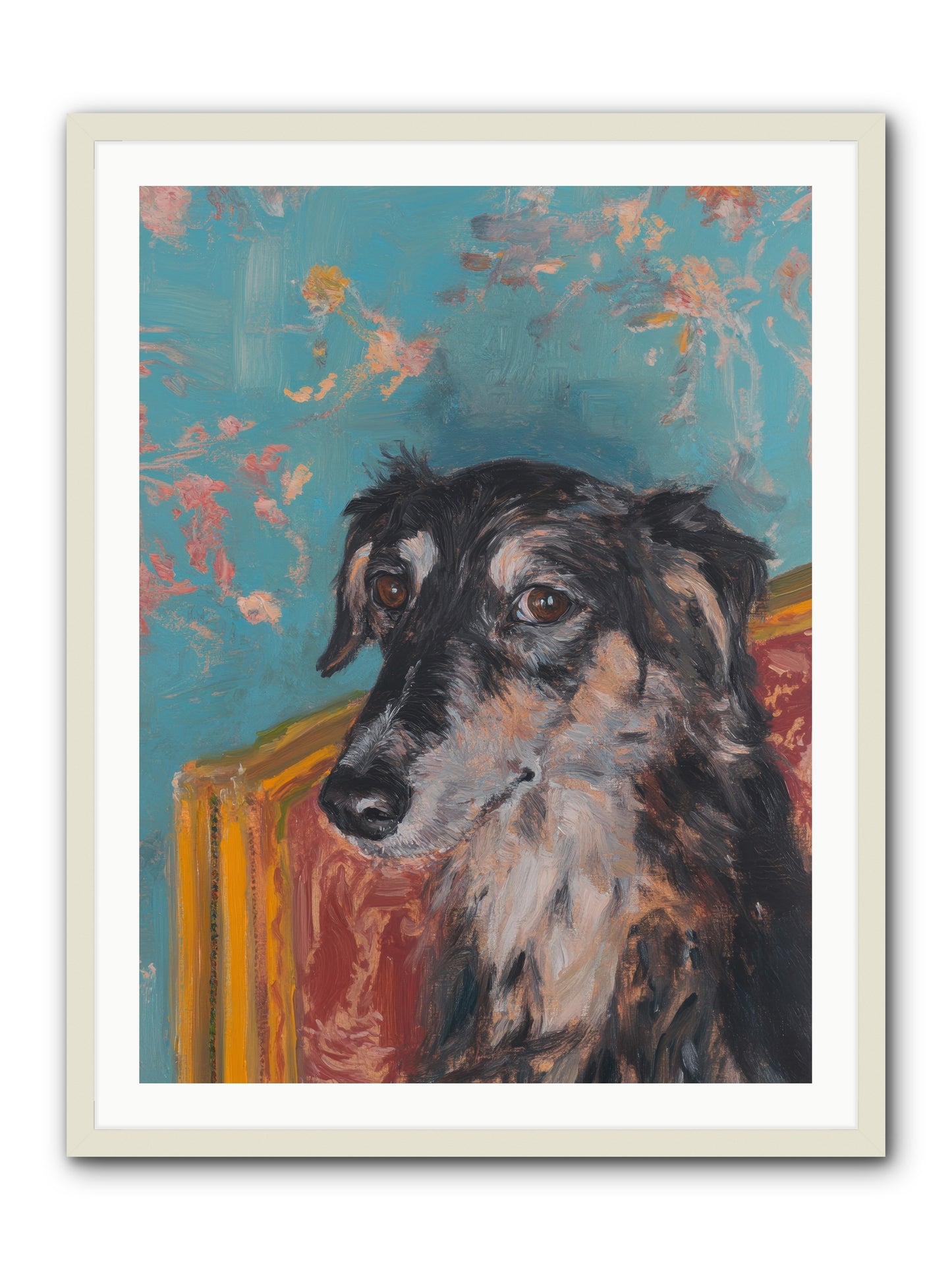 Heart's Protector -- Framed Print - White 30x40
