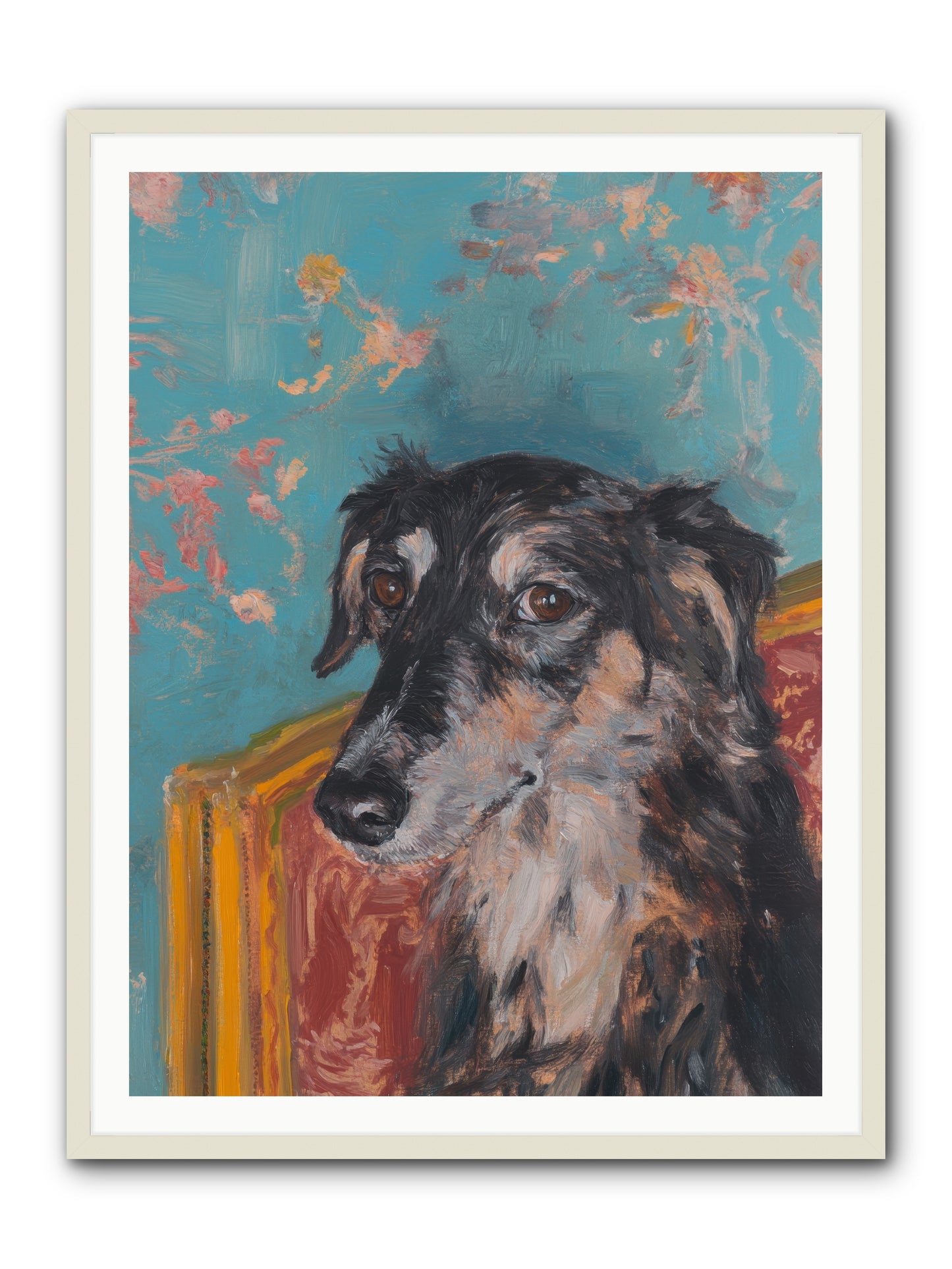 Heart's Protector -- Framed Print - White 36x48