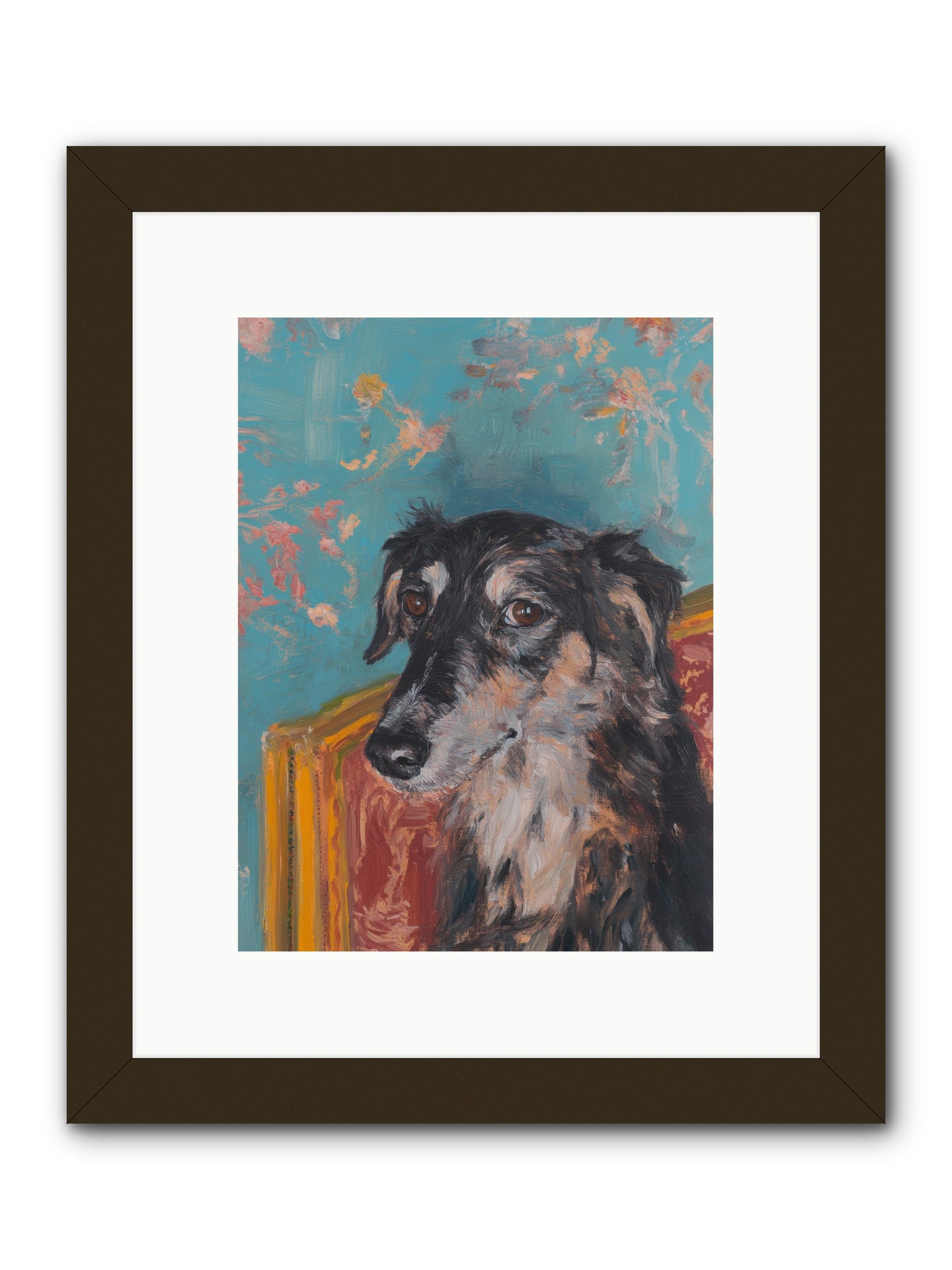 Heart's Protector -- Framed Print - Black 9x12