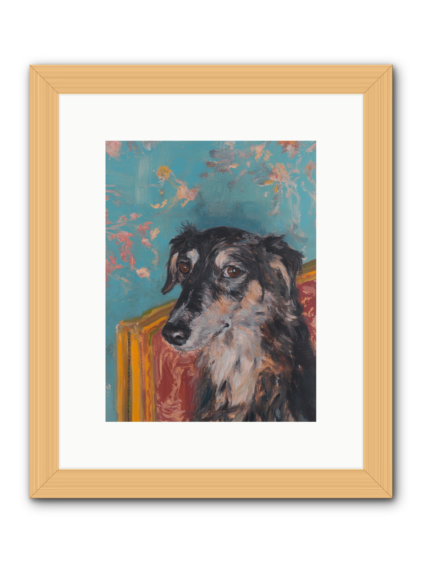 Heart's Protector -- Framed Print - Natural 9x12