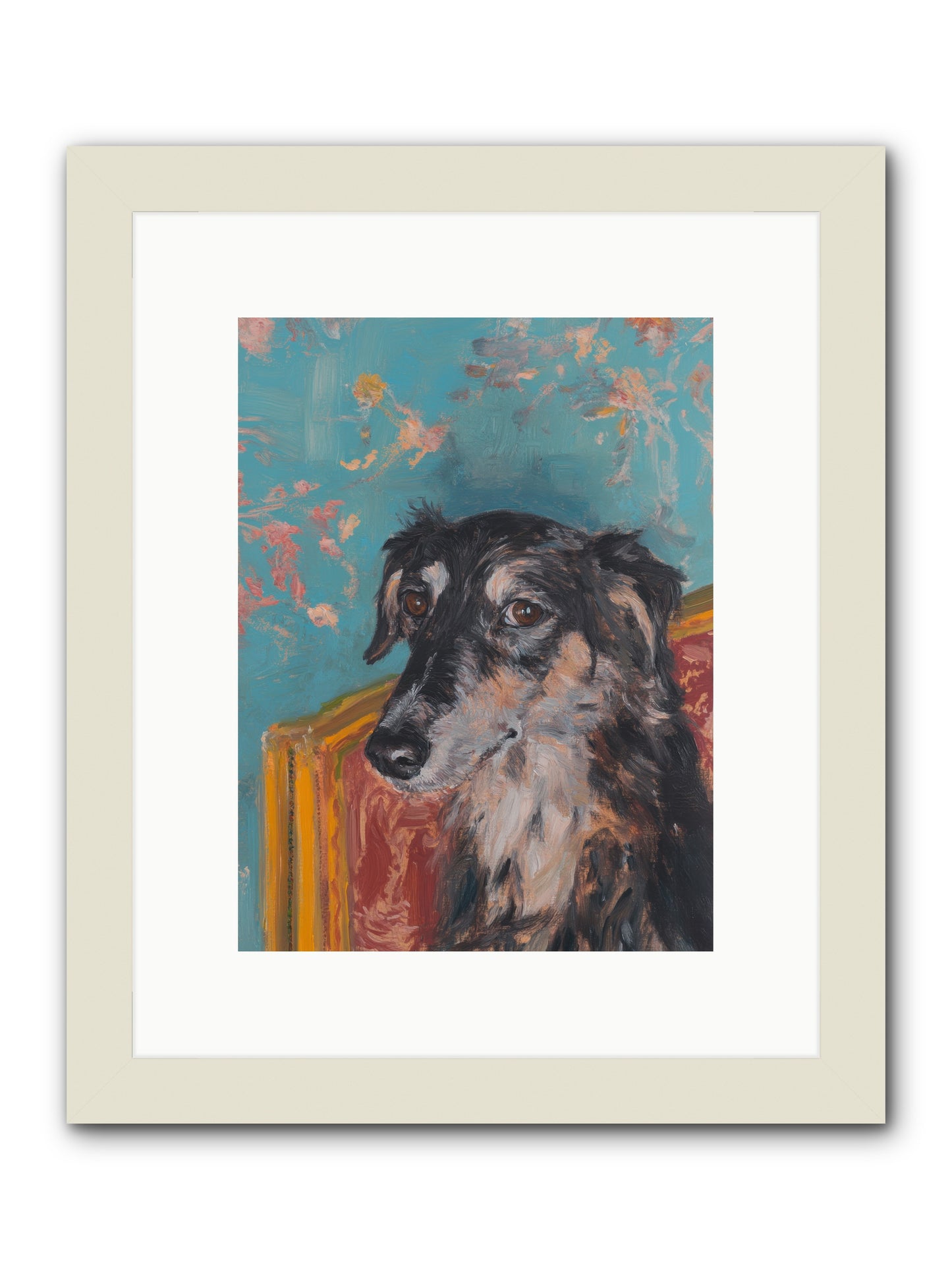 Heart's Protector -- Framed Print - White 9x12