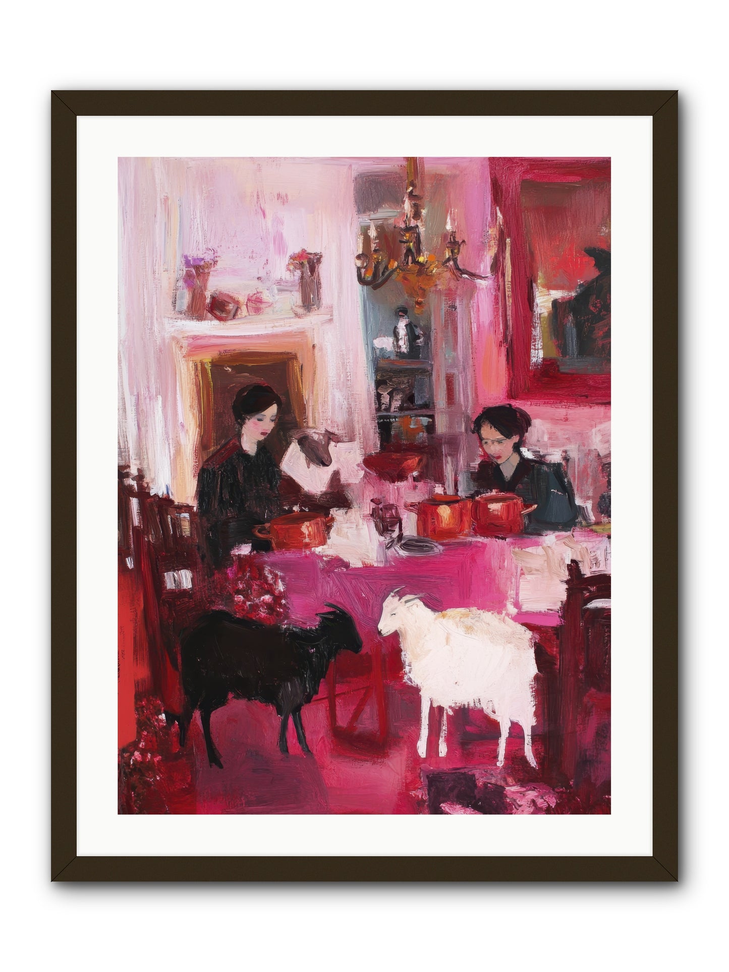Hearts That Dance -- Framed Print - Black 24x32