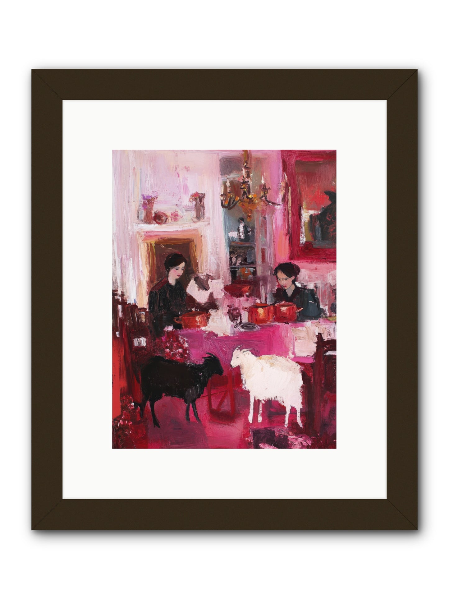 Hearts That Dance -- Framed Print - Black 9x12