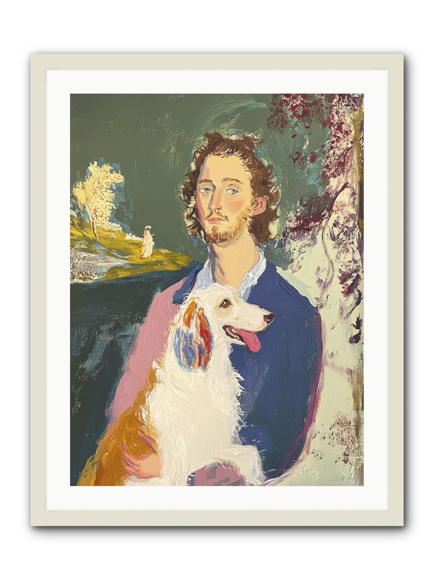 Hearts That Match -- Framed Print - White 24x32