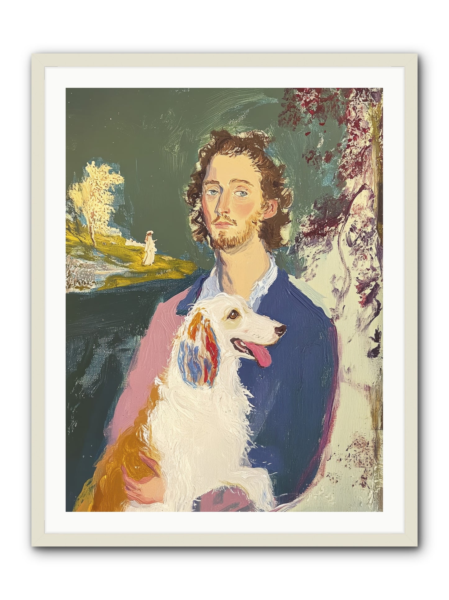 Hearts That Match -- Framed Print - White 30x40